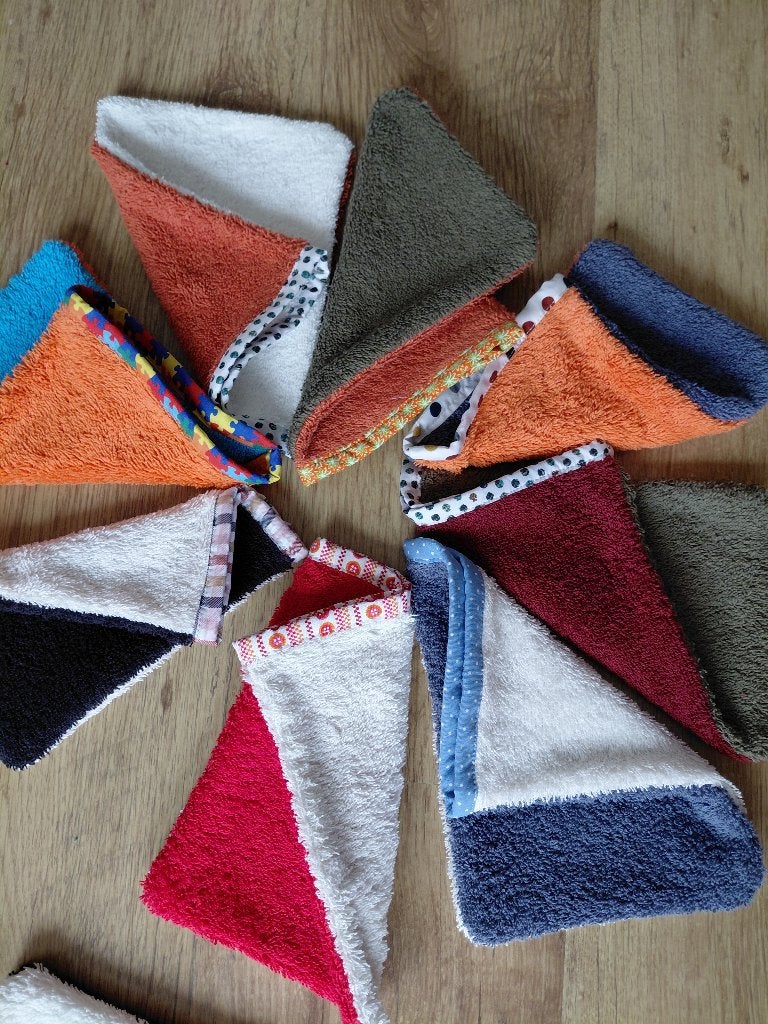 Nieuwe washandjes met 2 kleuren, Ophalen of Verzenden, Nieuw, Meerkleurig, Overige typen