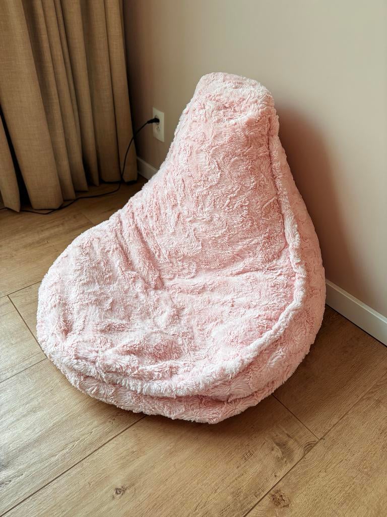 Drop & Sit Zitzak Junior Bont Roze - Zo goed als nieuw, Huis en Inrichting, Zitzakken, Zo goed als nieuw, Zitzak, Roze, Ophalen