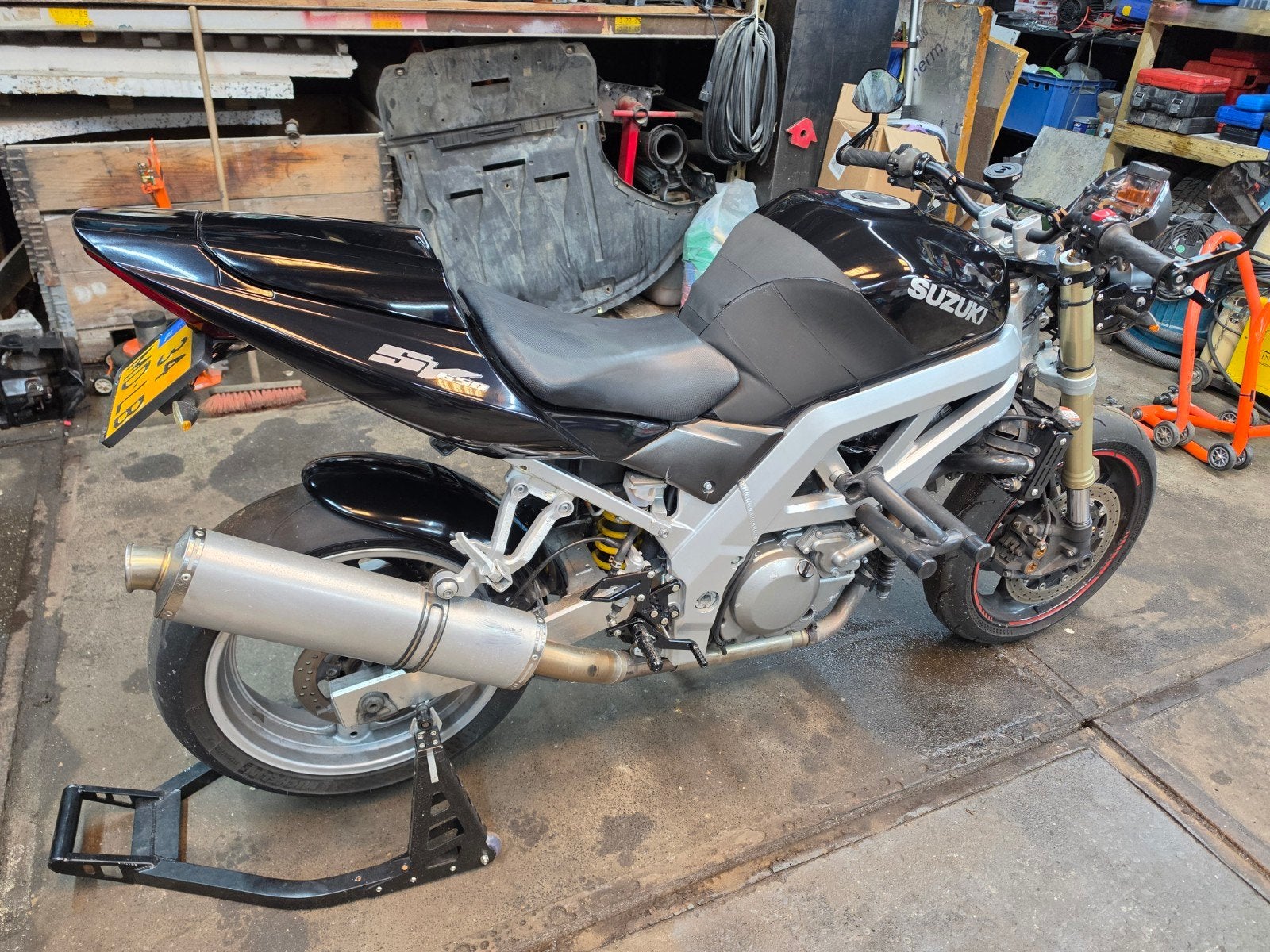 Suzuki SV650 bocht training motor, 2 cilinders, Sportuitlaat, Motorrijbewijs A, Gebruikt