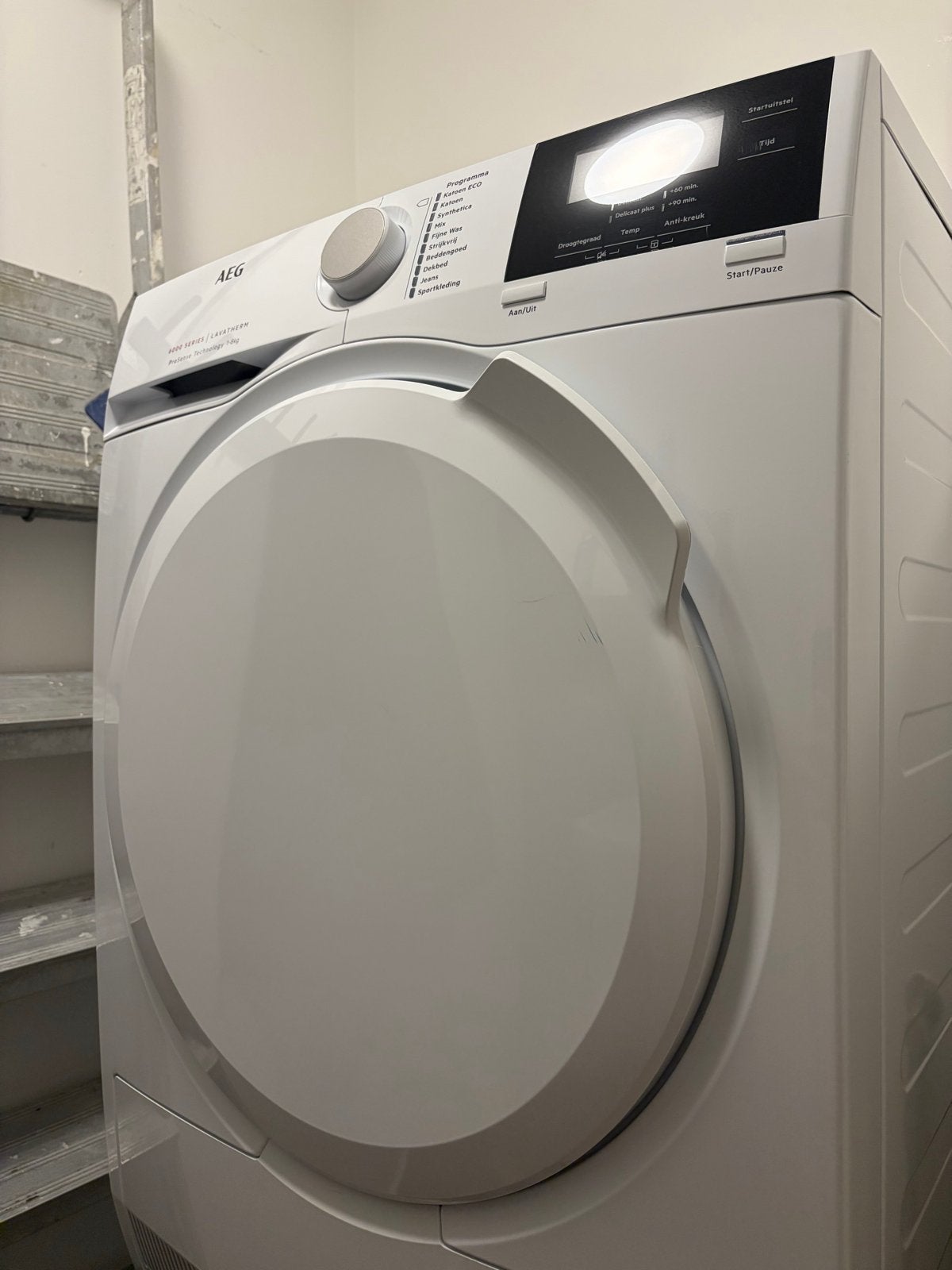 AEG Lavatherm 8000 Series condensdroger, Ophalen, 8 tot 10 kg, Zo goed als nieuw, 85 tot 90 cm