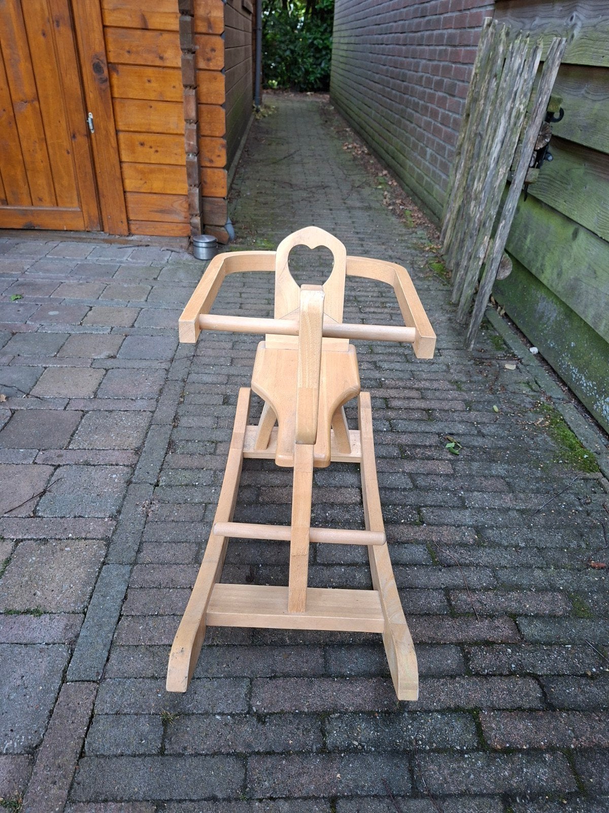 Houten Schommelpaard voor Kinderen, Ophalen of Verzenden, Gebruikt, Rij- of Hobbelspeelgoed