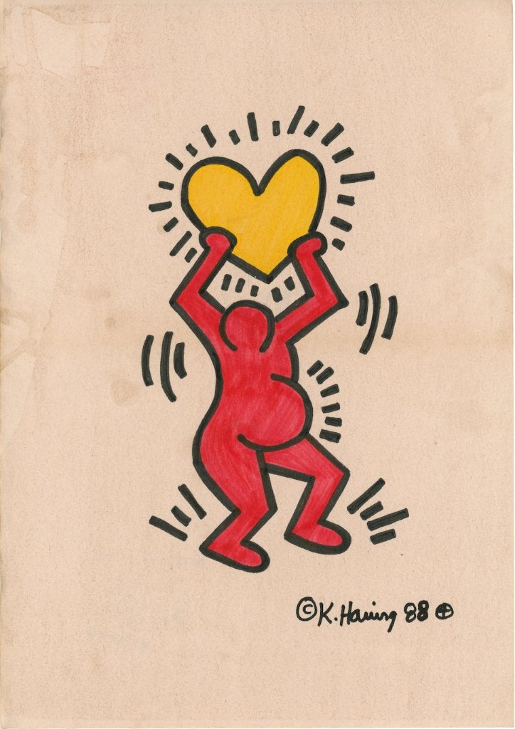 Keith Haring Artwork, Ophalen of Verzenden