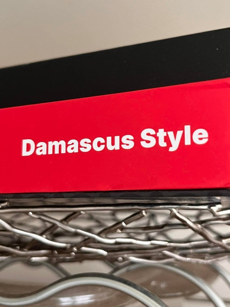 (Matakumi) 5-delige messenset in Damascus-stijl, Huis en Inrichting, Ophalen, Nieuw, Rvs of Chroom, Bestekset
