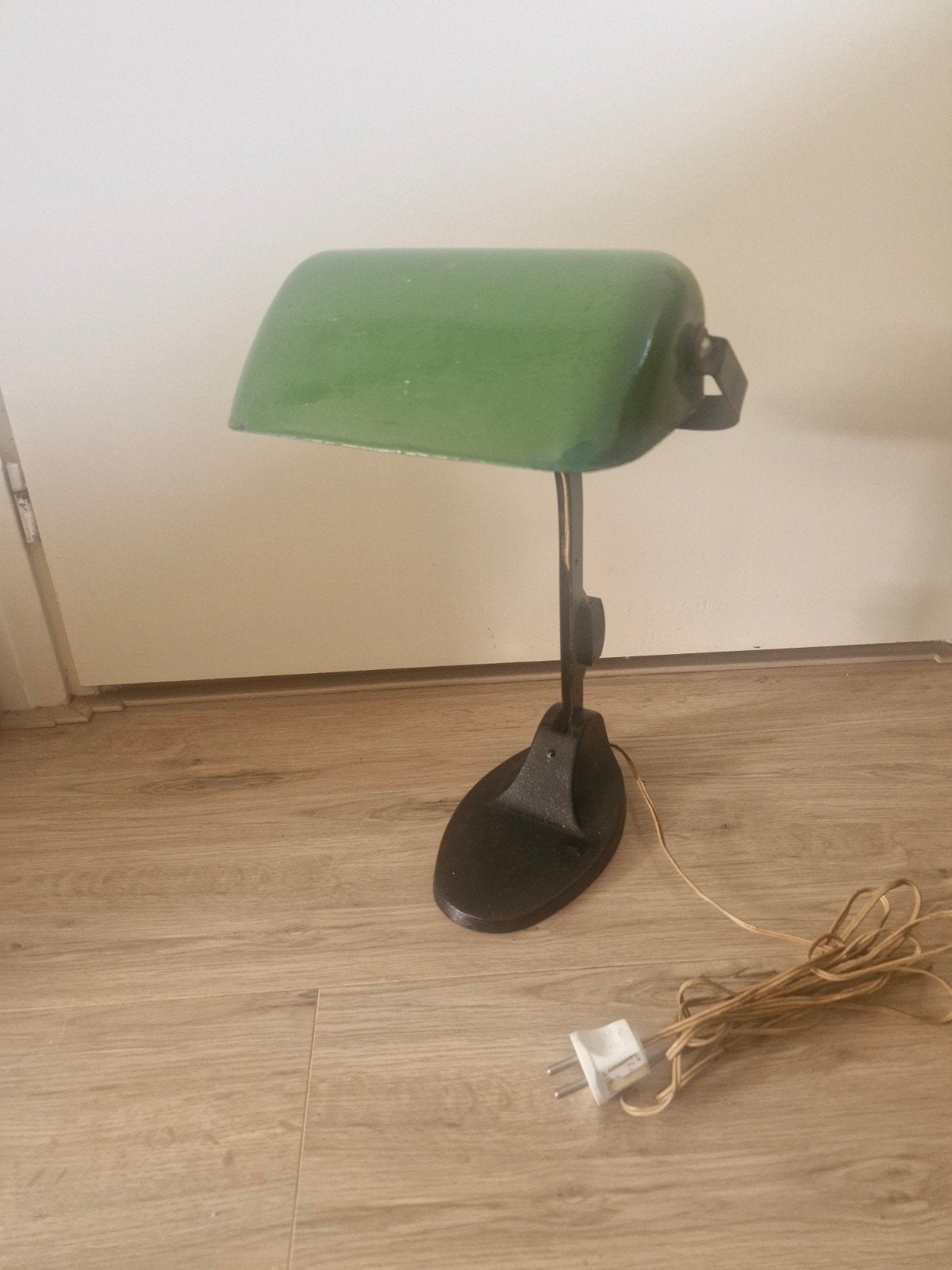 Antieke of vintage bankierslamp, ook bekend als notarislamp,, Ophalen of Verzenden
