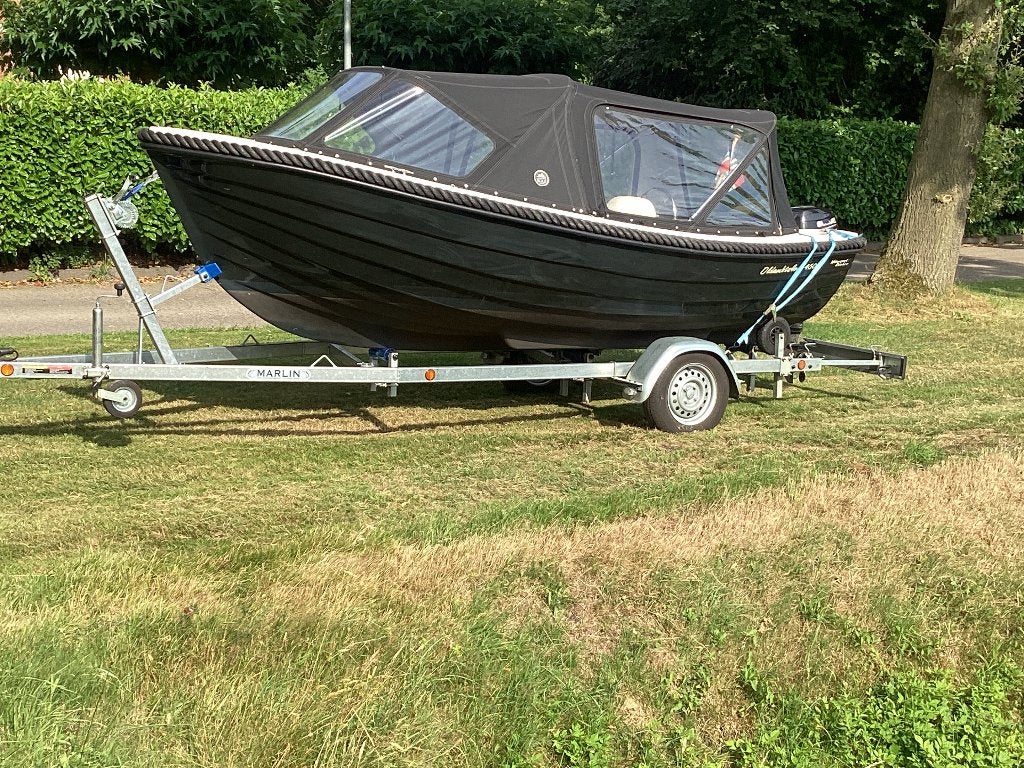 Oldambtsloep Admiraal 450 inclusief MARVIN trailer, Watersport en Boten, Ophalen, Overige materialen, Admiral, Rondzit