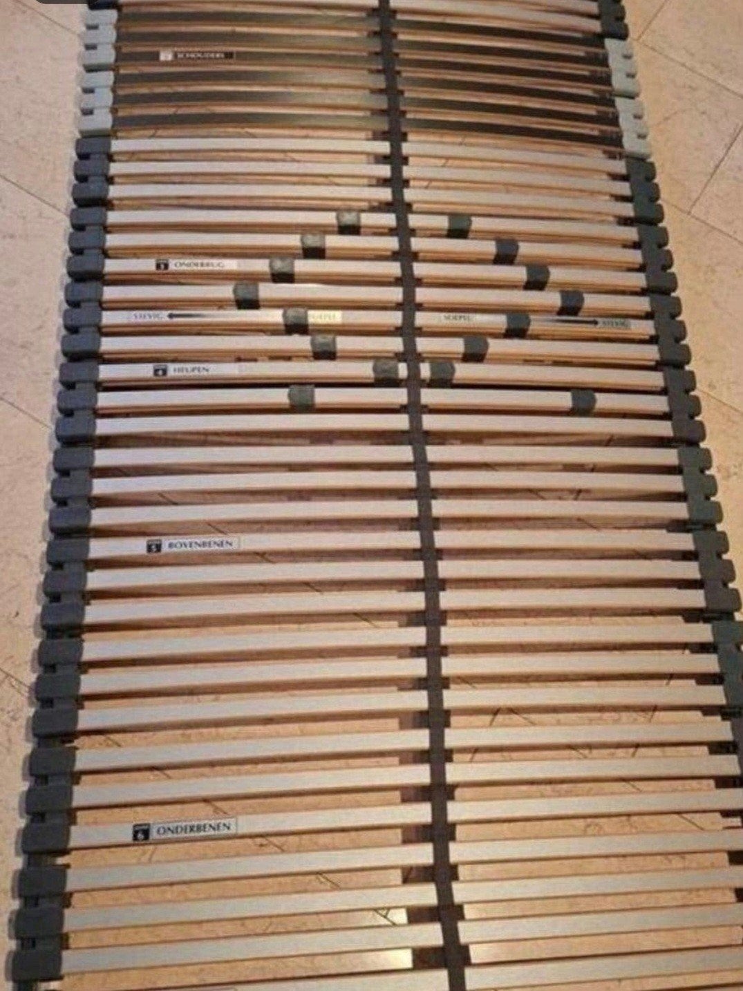 Bosflex lattenbodem 90x200, Ophalen, 90 cm, Eenpersoons, Zo goed als nieuw