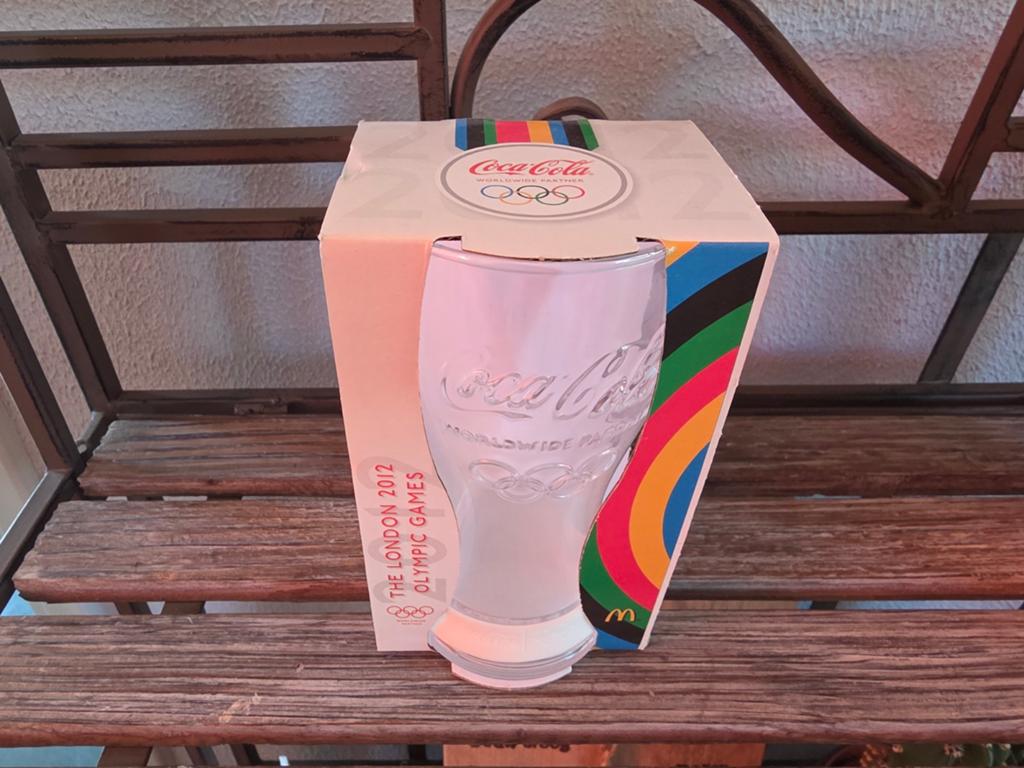 Coca-Cola glas Mc donalds 2012 Olympische spelen Wit Nieuw, Ophalen, Nieuw, Frisdrankglas