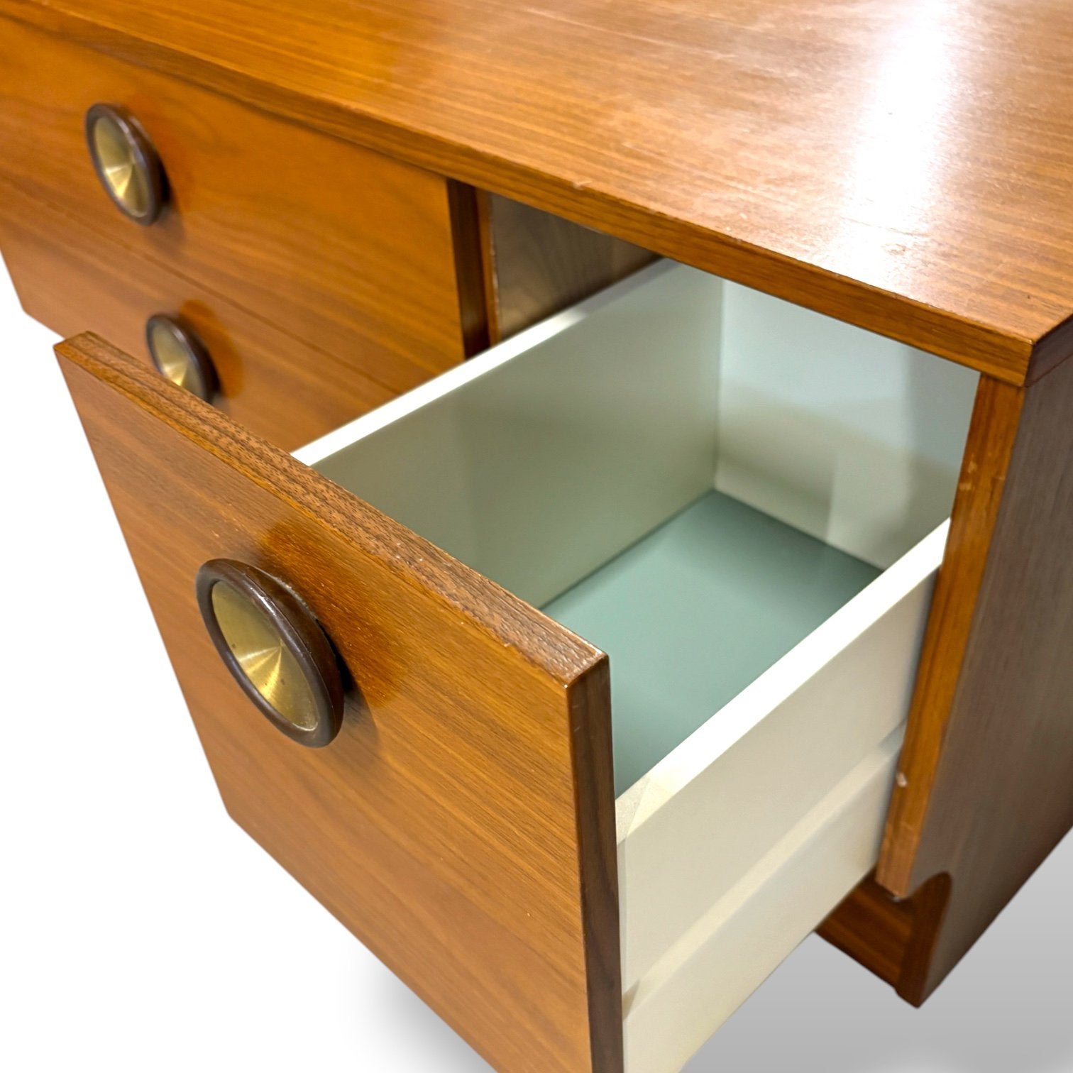 Comoacte teak halmeubel van Ulferts, Tibro uit de jaren ’70, Vintage - '70's - Scandinavisch, ?, Zo goed als nieuw, 3 of 4 laden