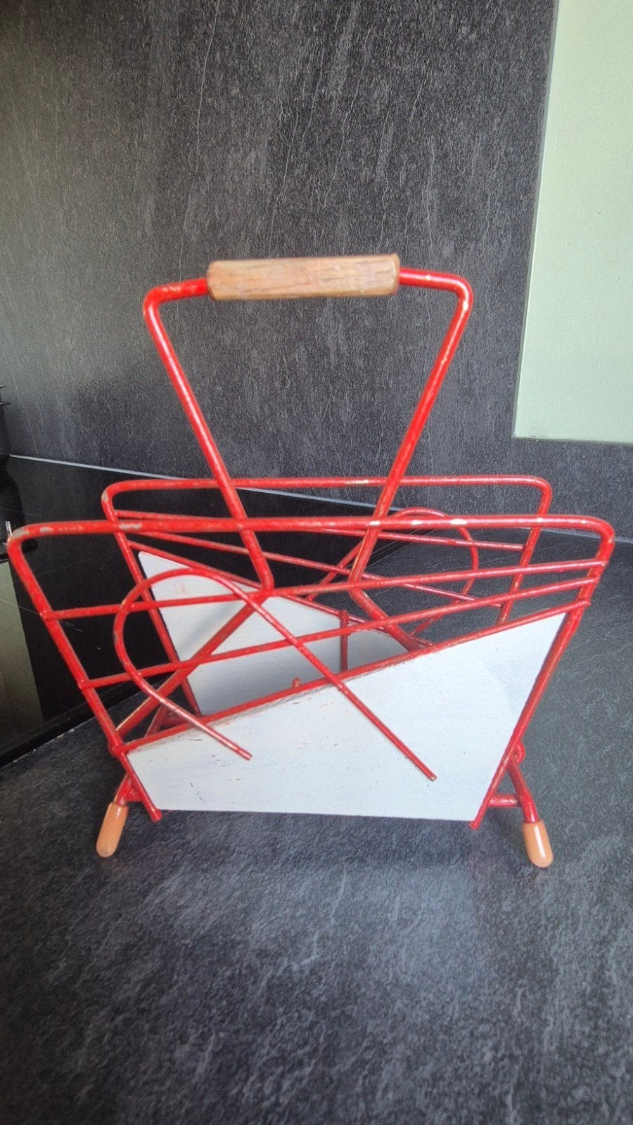 Vintage brievenhouder, Gebruikt, Metaal, Overige typen, Vintage