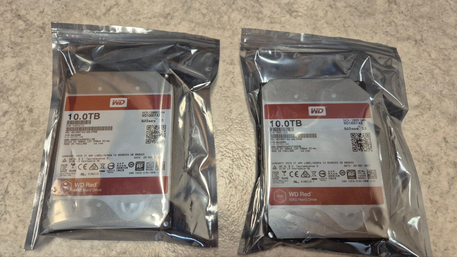 WD Red 10TB NAS Harde Schijf, Intern, 10Tb, Gebruikt, Desktop