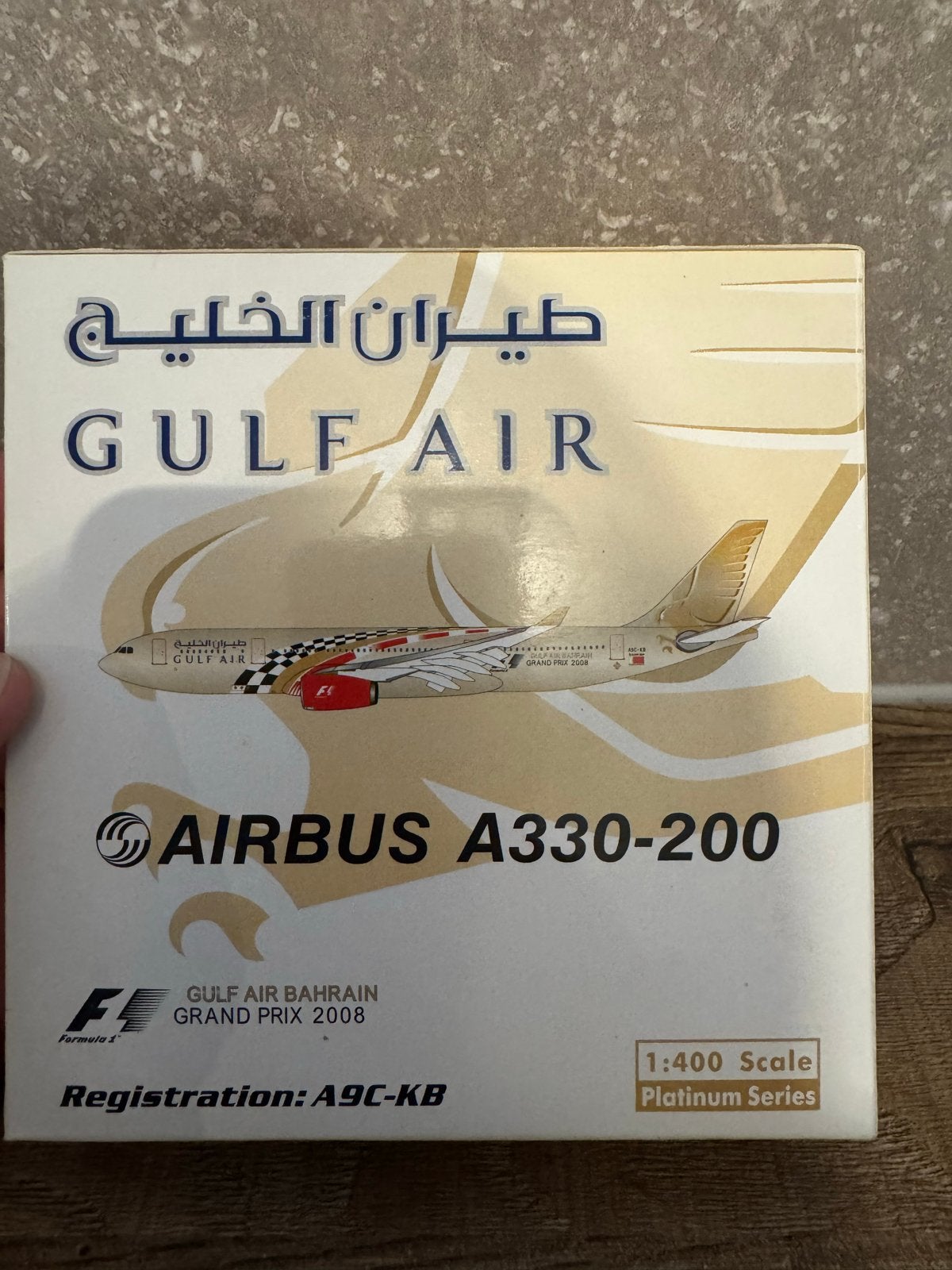 Phoenix 1/400: Gulf Air Airbus A330-200 F1 Bahrein 2008, Ophalen of Verzenden, Zo goed als nieuw