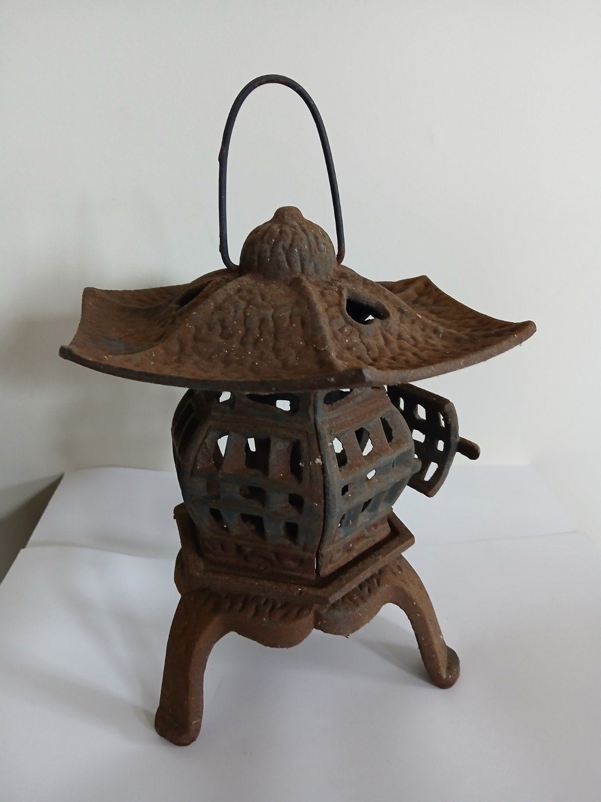 Japanse Pagode Lantaarn - Gietijzer, Ophalen of Verzenden