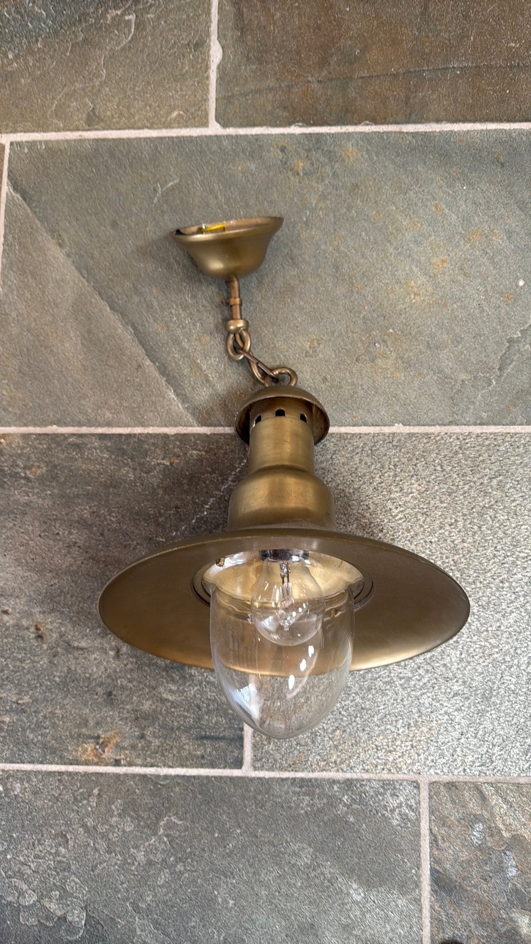 Messing bootlamp - Perfecte staat, Ophalen of Verzenden, Zo goed als nieuw, Metaal, Minder dan 50 cm