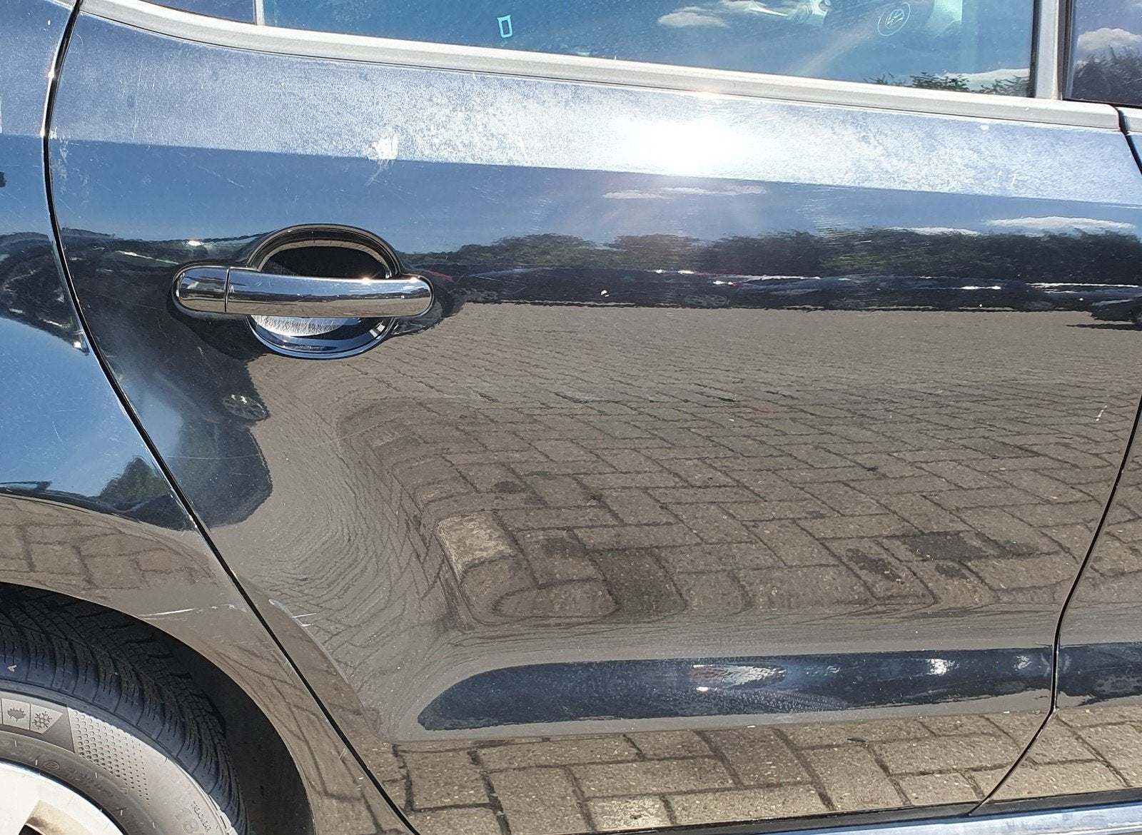 Portier rechtsachter VW Polo 6R, Ophalen, Voor, Deur
