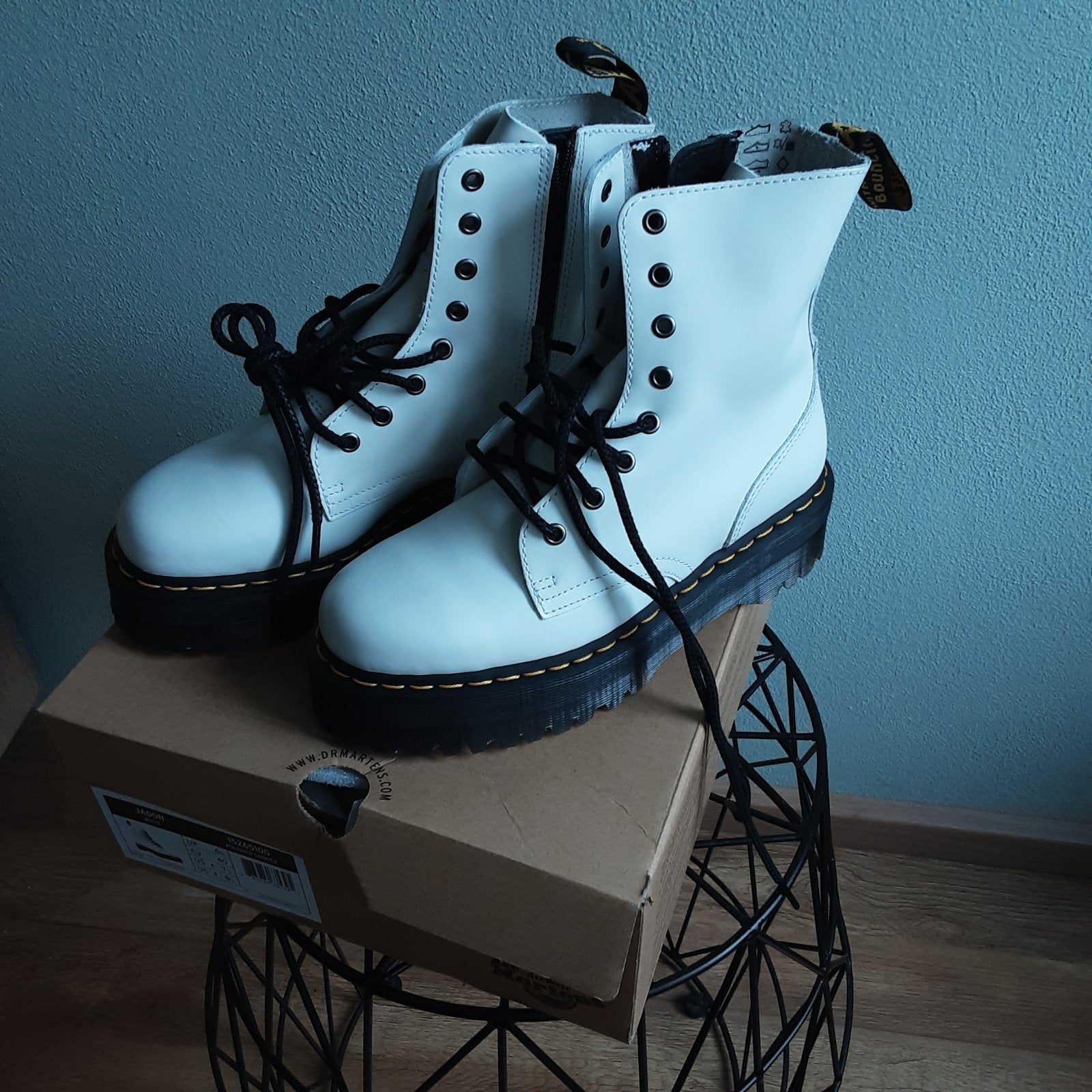 Nieuwe Dr. Martens Jadon White, maat 40, Ophalen, Wit, Lage of Enkellaarzen, Nieuw