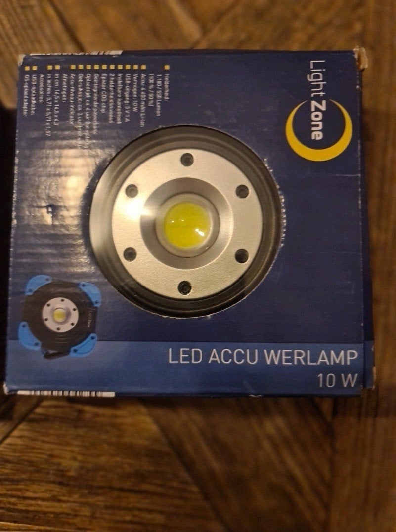 Light Zone LED Accu Werklamp 10W nog 2