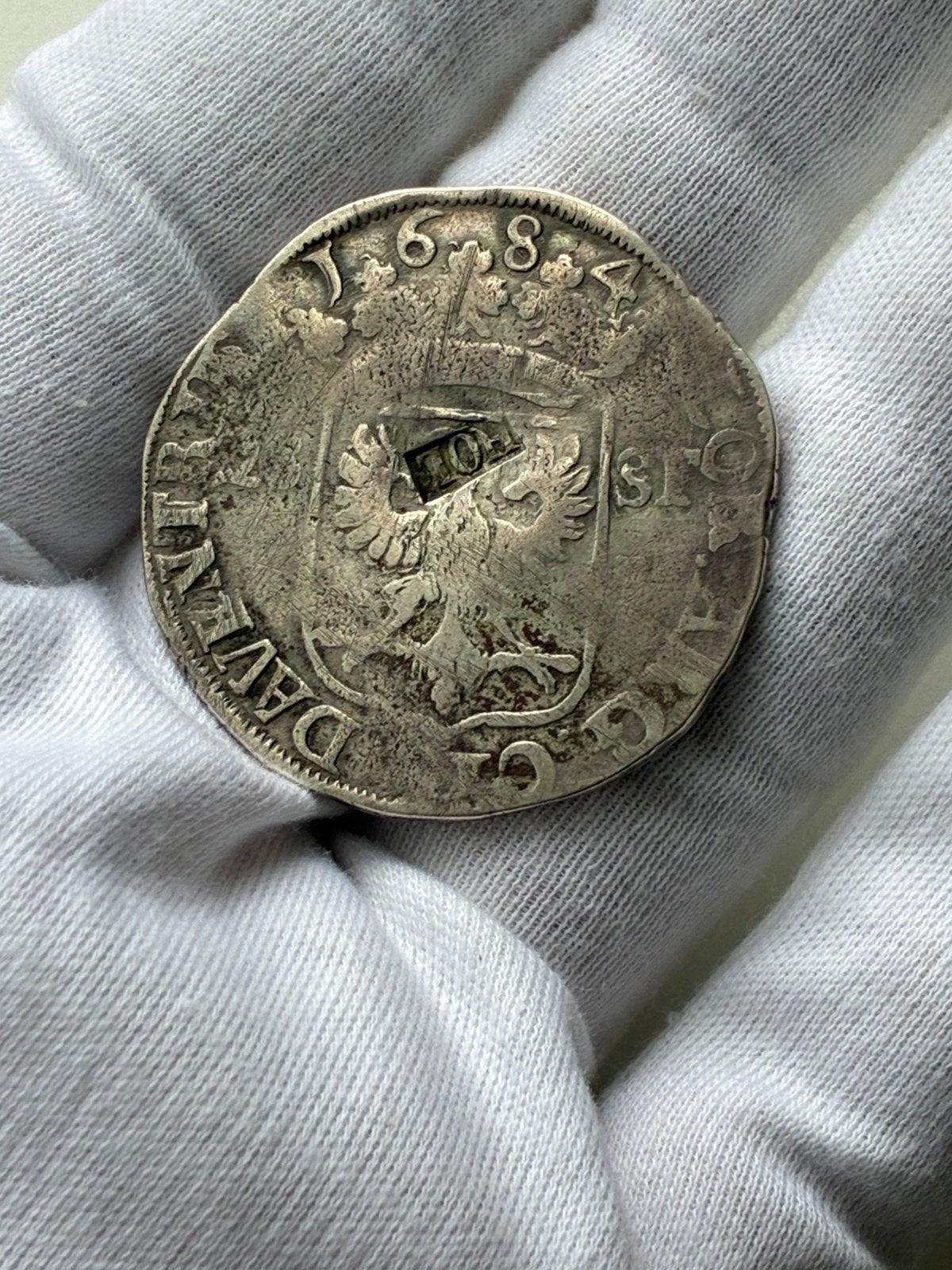 Florijn of 28 stuiver Deventer, Leopold I, klop (‘Hol’)., Ophalen of Verzenden