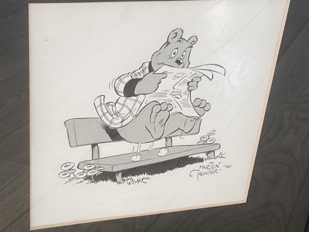 Originele tekening Bommel door Marten Toonder, Eén stripboek, Ophalen, Zo goed als nieuw