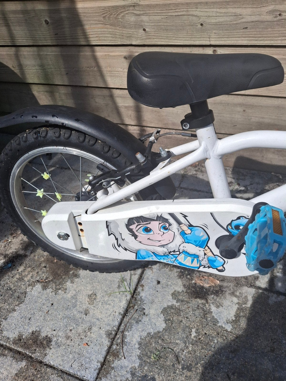 b'twin 16 inch fiets, Ophalen, Gebruikt, Staal, 16 tot 20 inch