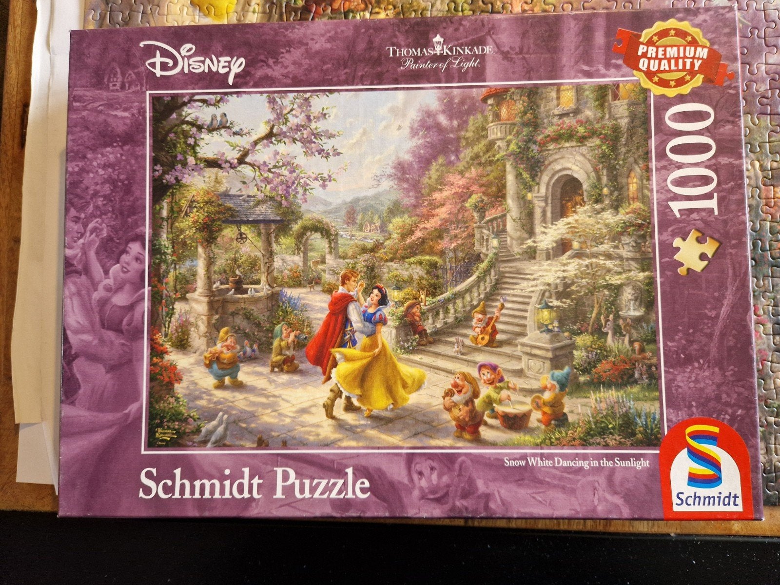 Schmidt Thomas Kinkade Disney puzzel 1000 stukjes, Ophalen of Verzenden, 500 t/m 1500 stukjes, Gebruikt