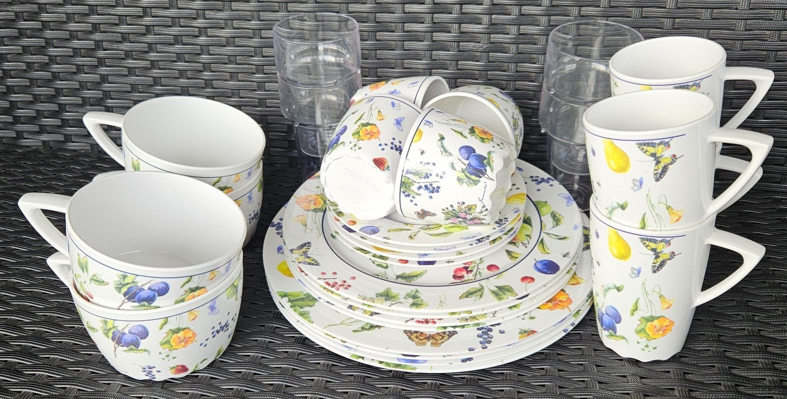 Mepal Janneke Brinkman Fruits and Flowers 4p camping servies, Ophalen of Verzenden