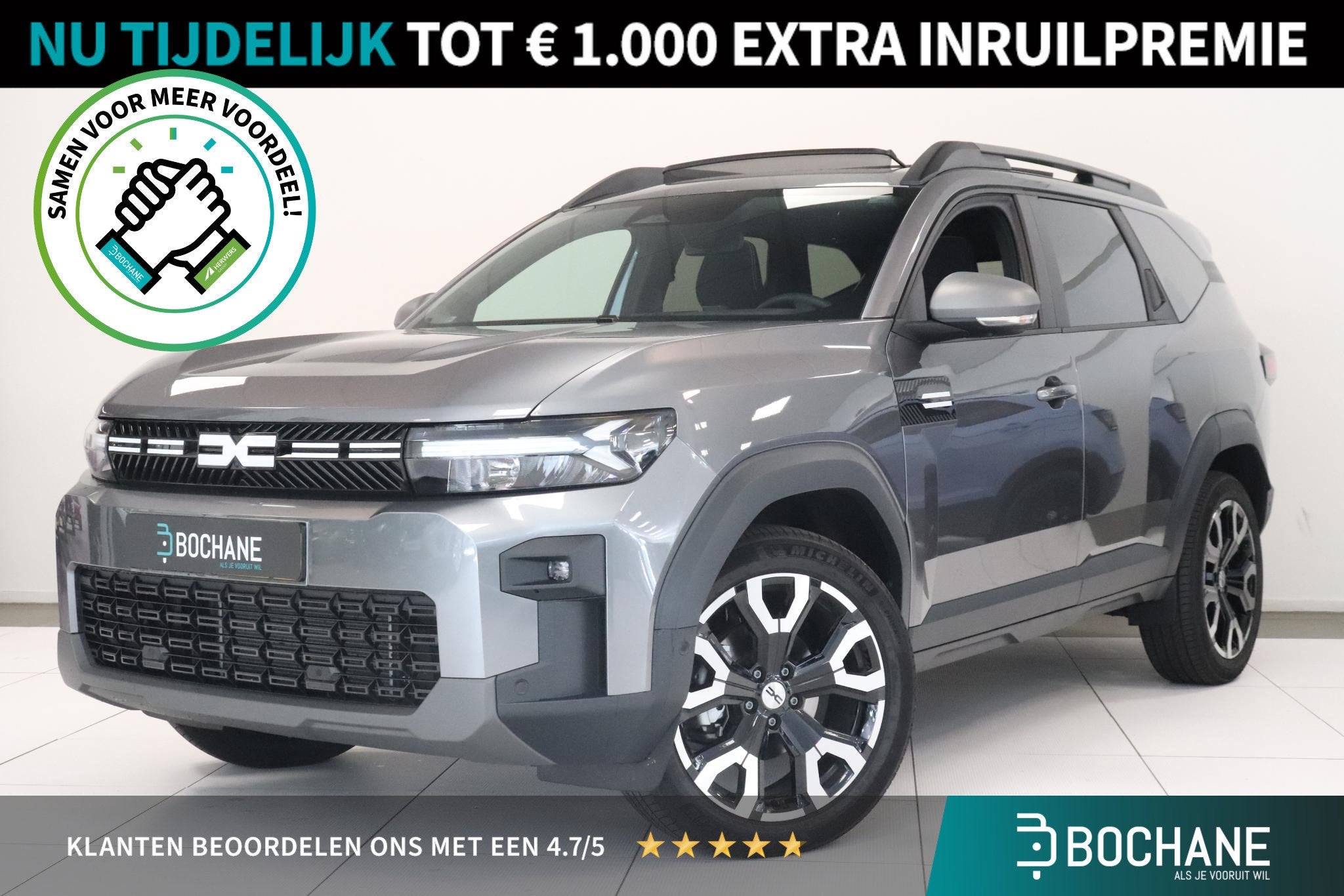 Dacia Bigster 1.8 Hybrid 155 Limited Edition | Panoramadak |, Auto's, Stof, Gebruikt, Met garantie (alle), Origineel Nederlands