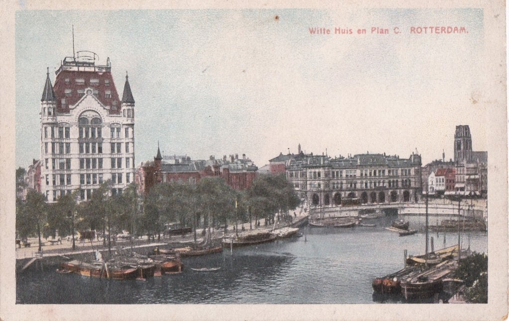 rotterdam  witte huis  en plan C   ca 1920, Verzamelen, Ophalen of Verzenden, Voor 1920, Noord-Brabant