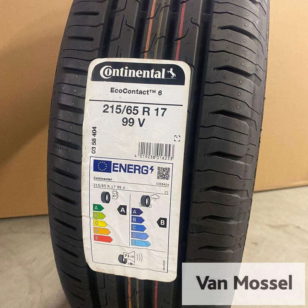 Continental Eco Contact 6 215/65/R17 99V, -, -, 17 inch, Ophalen of Verzenden