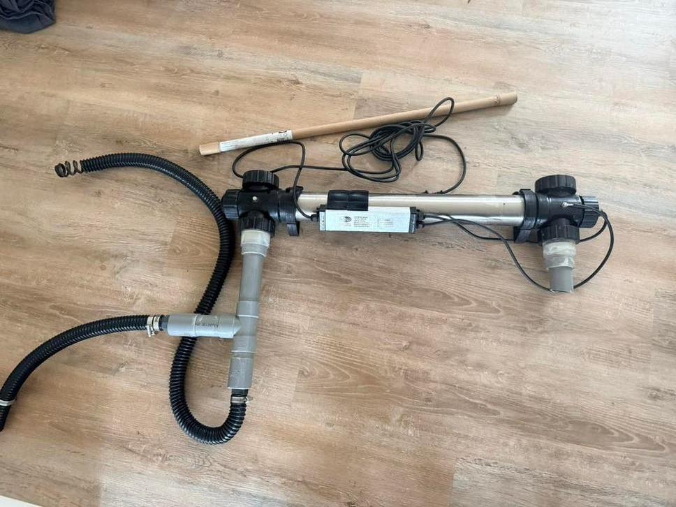 RVS UV-C vijverlamp 40W + extra lamp – werkend, Ophalen, Zo goed als nieuw