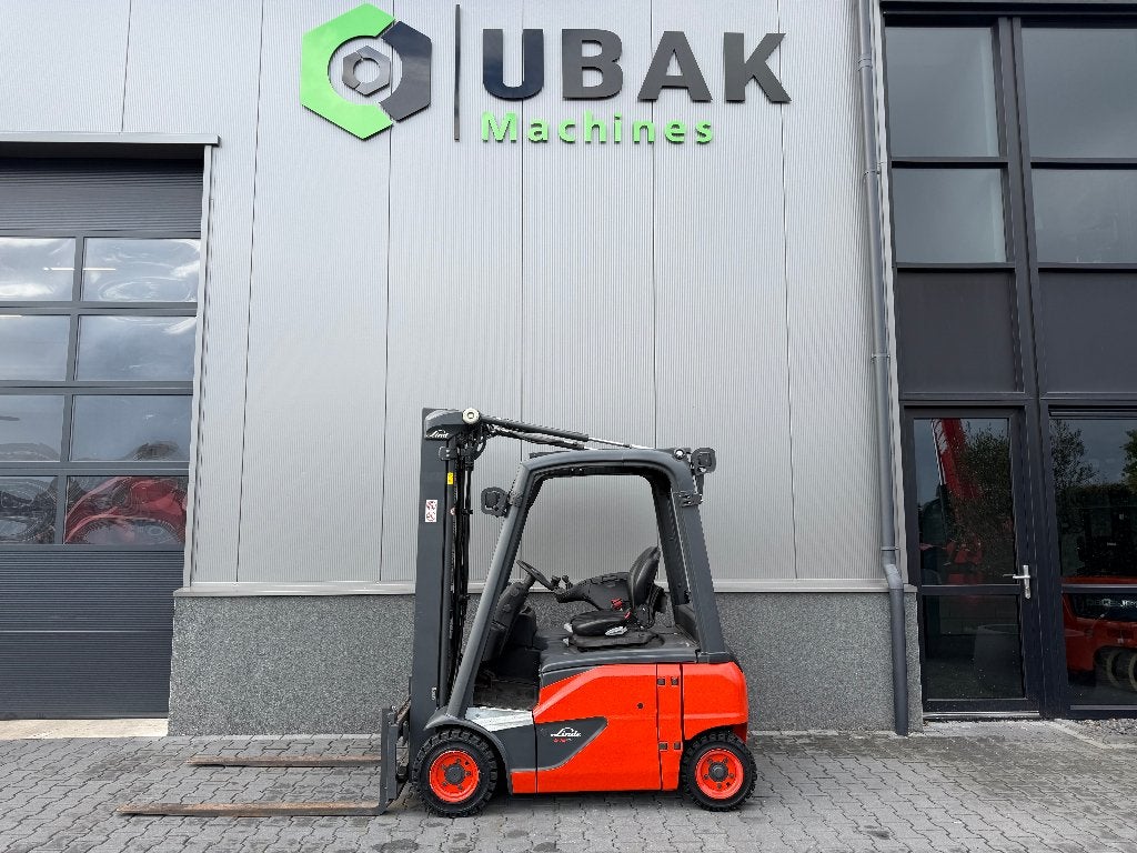 Linde E16 elektrische heftruck 'triplo' 'sideshift', Linde, Heftruck, Ophalen of Verzenden, 1000 tot 2000 kg