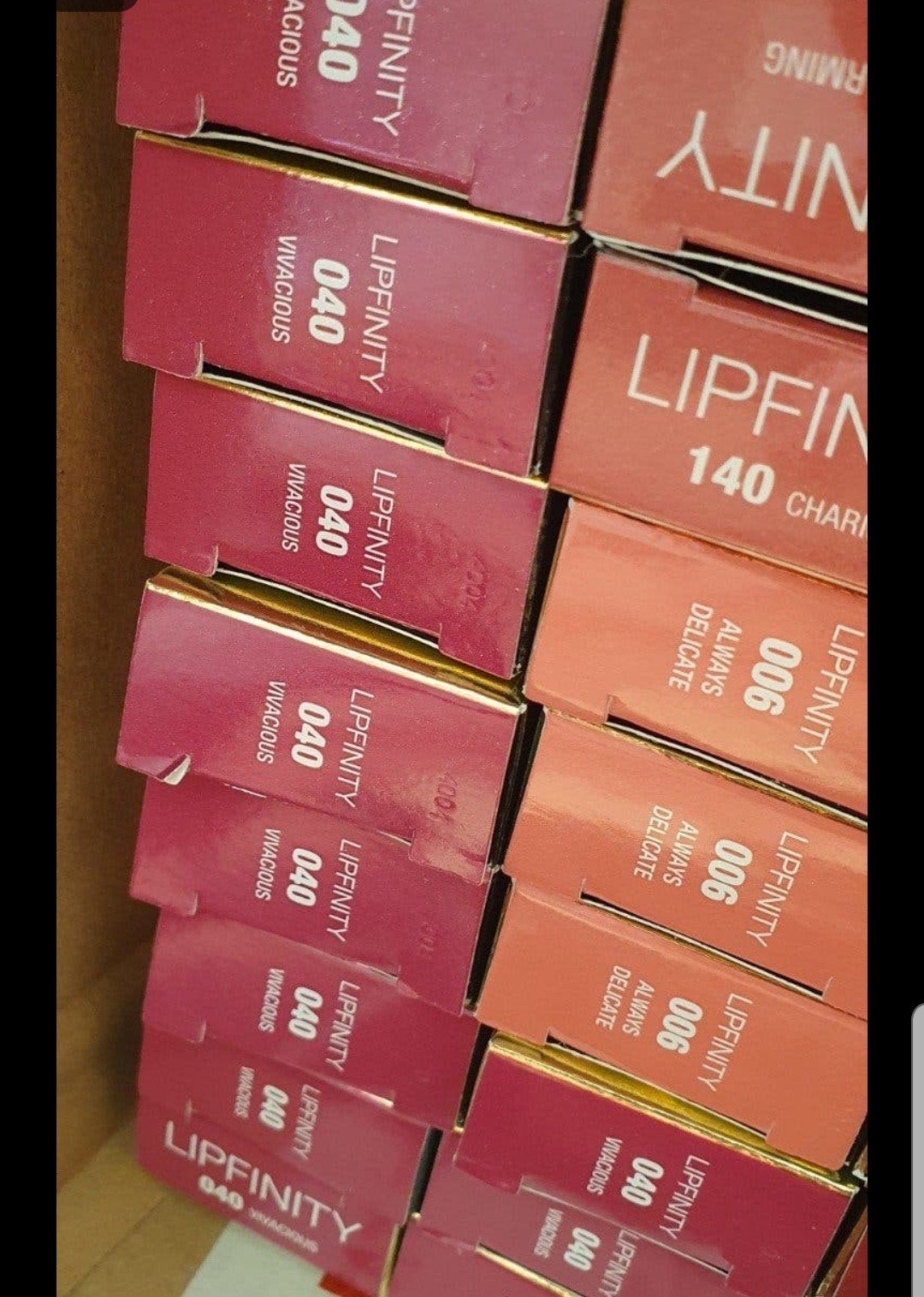 10 stuks maxfactor lipfinity zonder topcoat nr 040, Verzenden, Nieuw, Overige kleuren, Lippen