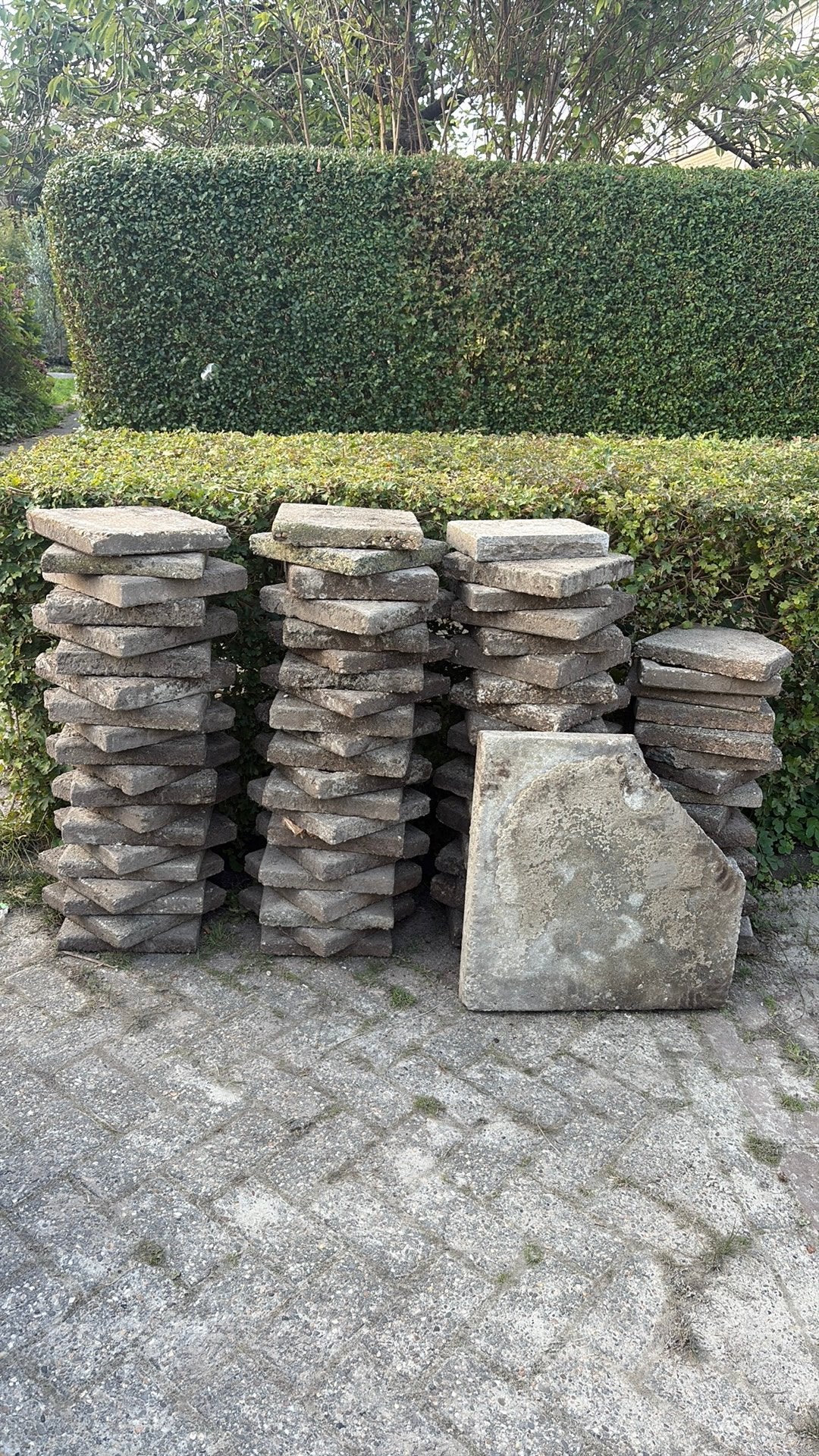 Stoeptegels 30x30 cm - staan klaar, Doe-het-zelf en Verbouw, Ophalen, Gebruikt, 20 tot 40 cm, Vloertegels