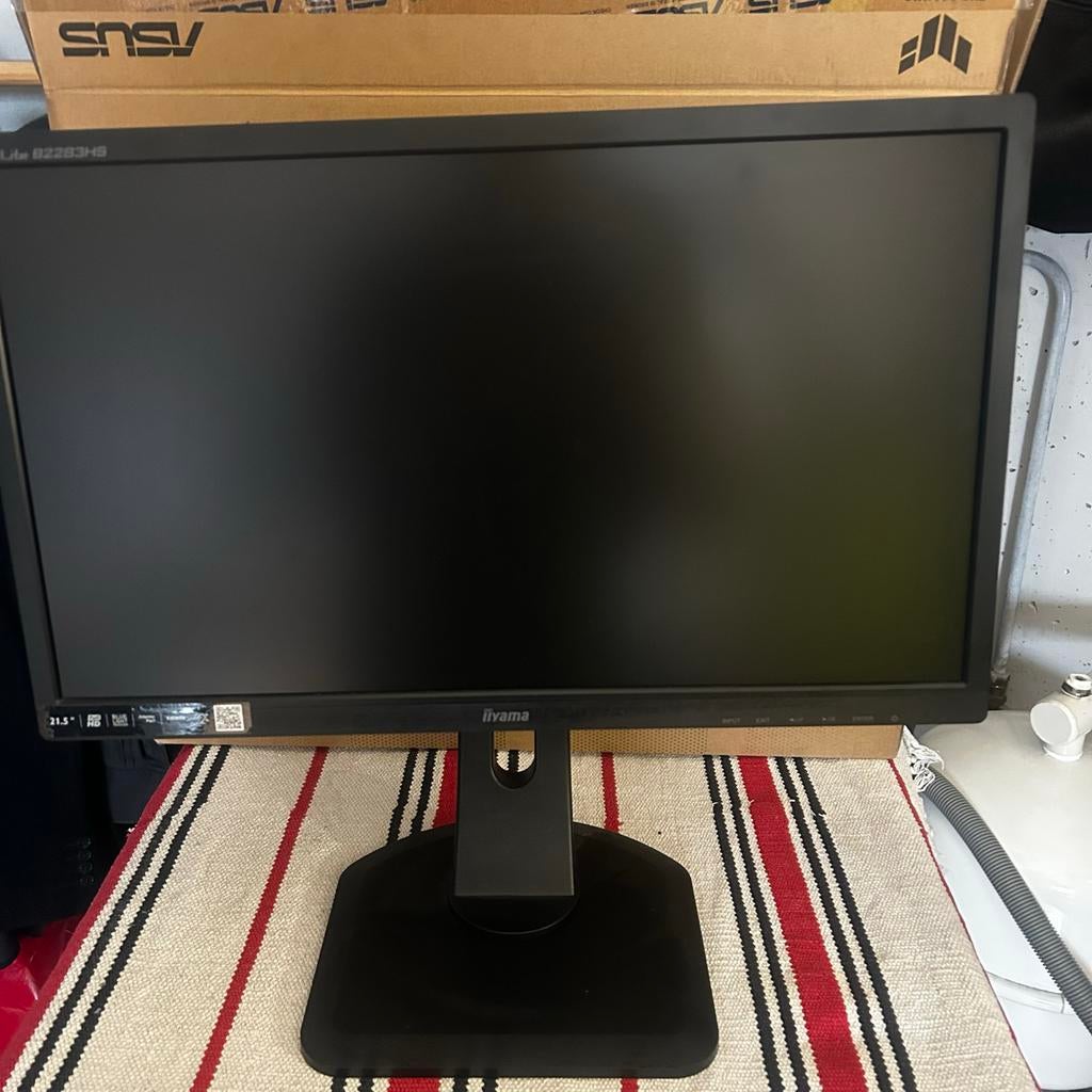 2x IIyama ProLite B2283HS 21.5 inch monitoren (ook per stuk), Computers en Software, Ophalen, Gebruikt, Full HD, DisplayPort