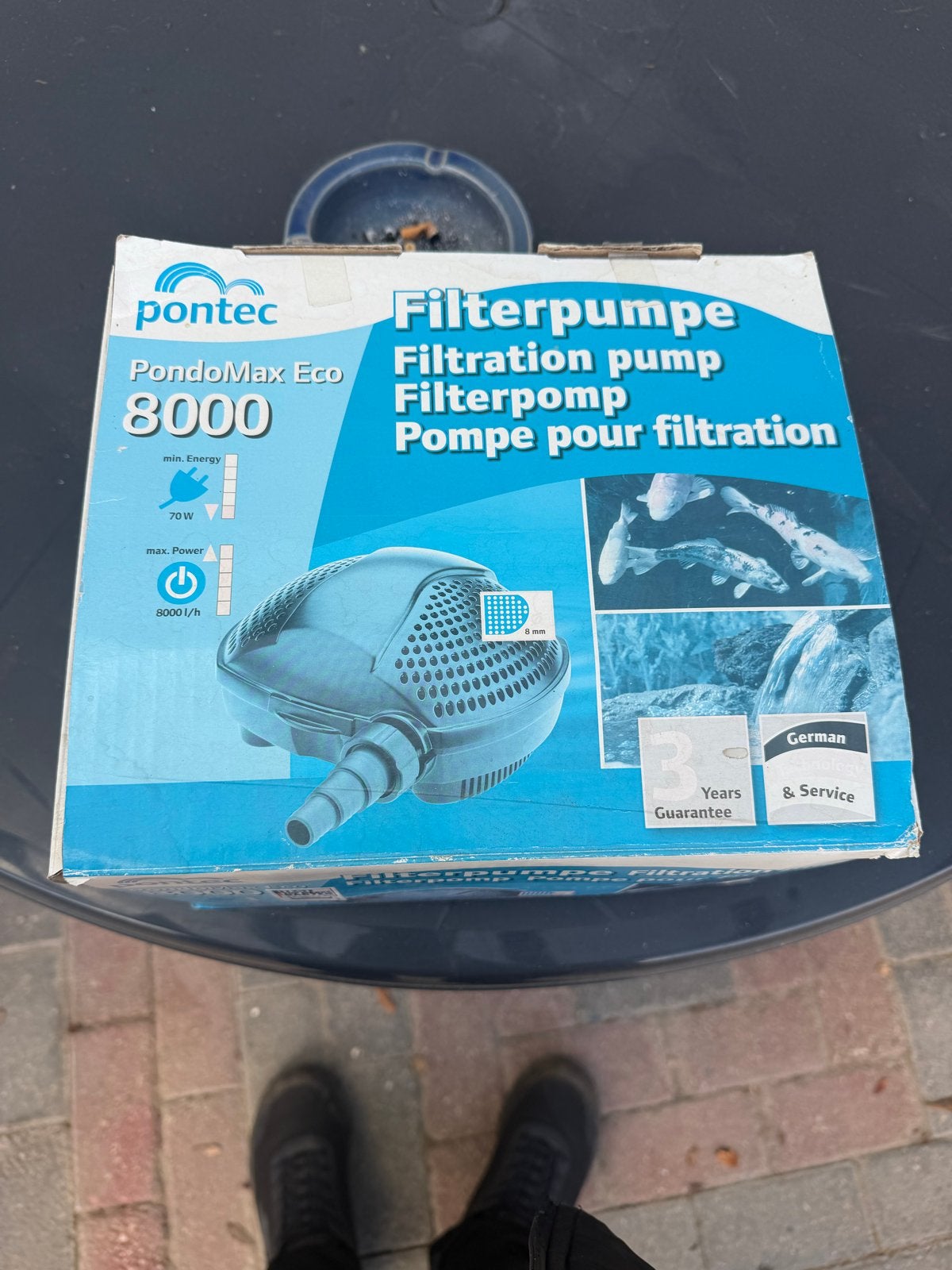 Pontec PondoMax Eco 8000 vijverpomp - Zo goed als nieuw, Tuin en Terras, Ophalen, Zo goed als nieuw, Vijverpomp