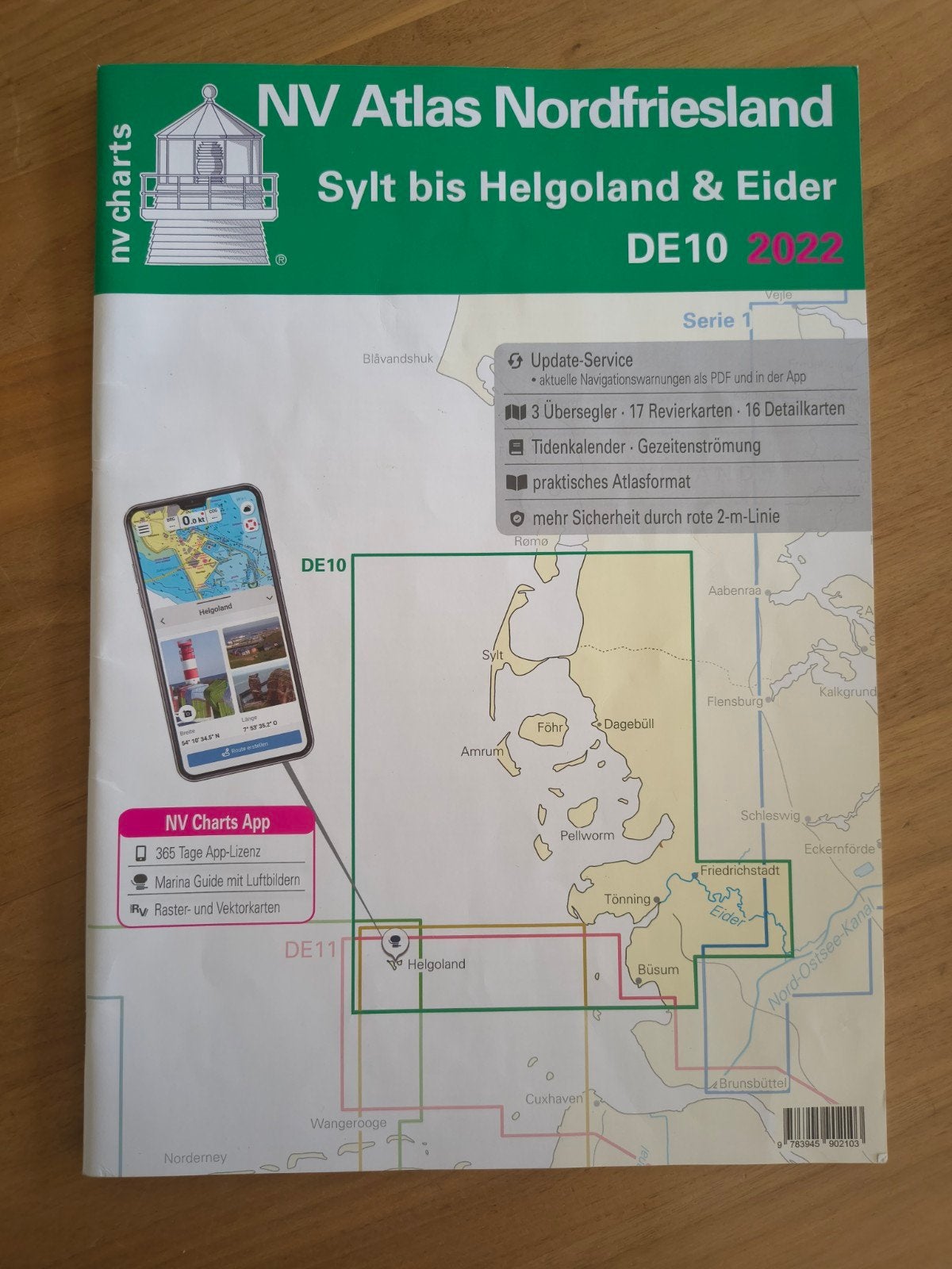 NV Atlas Nordfriesland: Sylt tot Helgoland & Eider DE10 2022, Ophalen of Verzenden, Zo goed als nieuw