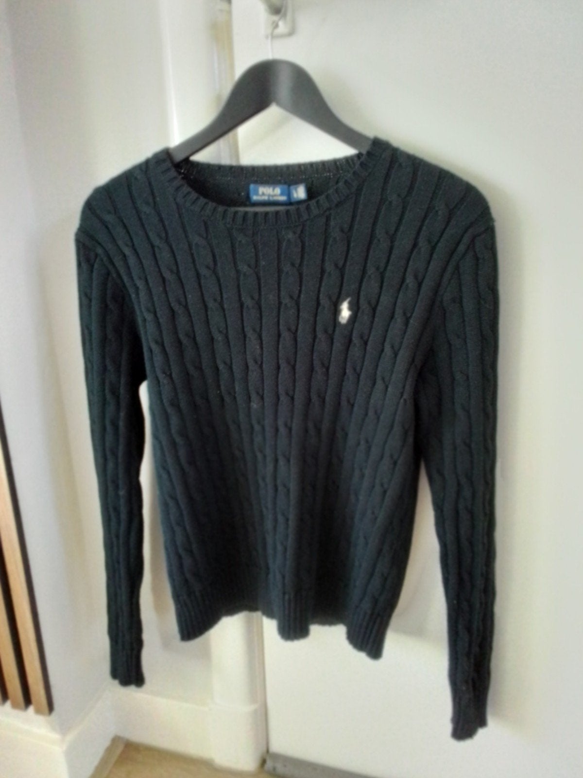 Prachtige Kabeltrui van Ralph Lauren Maat M (170/96a), Kleding | Dames, Maat 38/40 (M), Zwart, Ophalen of Verzenden, Zo goed als nieuw