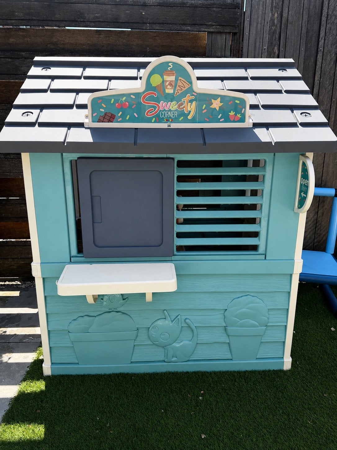 Smoby Sweety Corner speelhuisje ijsje koffie winkel, Ophalen, Zo goed als nieuw, Kunststof