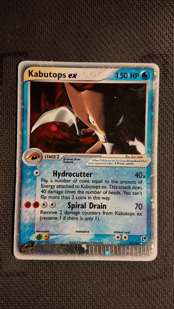 Kabutops ex 97 Sandstorm | Pokemon kaart, Ophalen, Zo goed als nieuw, Losse kaart, Foil