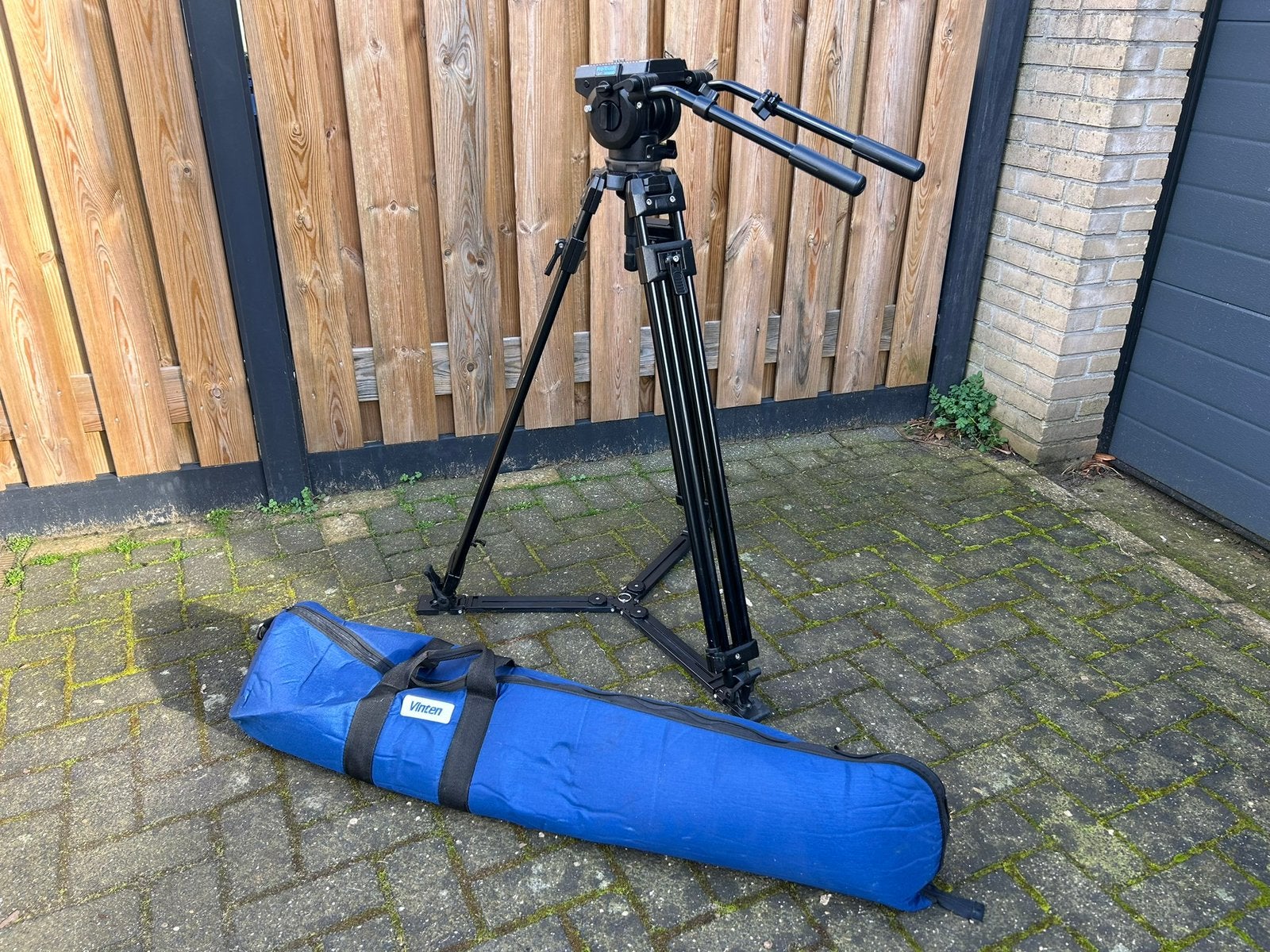 Vinten pro 9 professioneel statief., Audio, Tv en Foto, Fotografie | Statieven en Balhoofden, Ophalen of Verzenden, Zo goed als nieuw