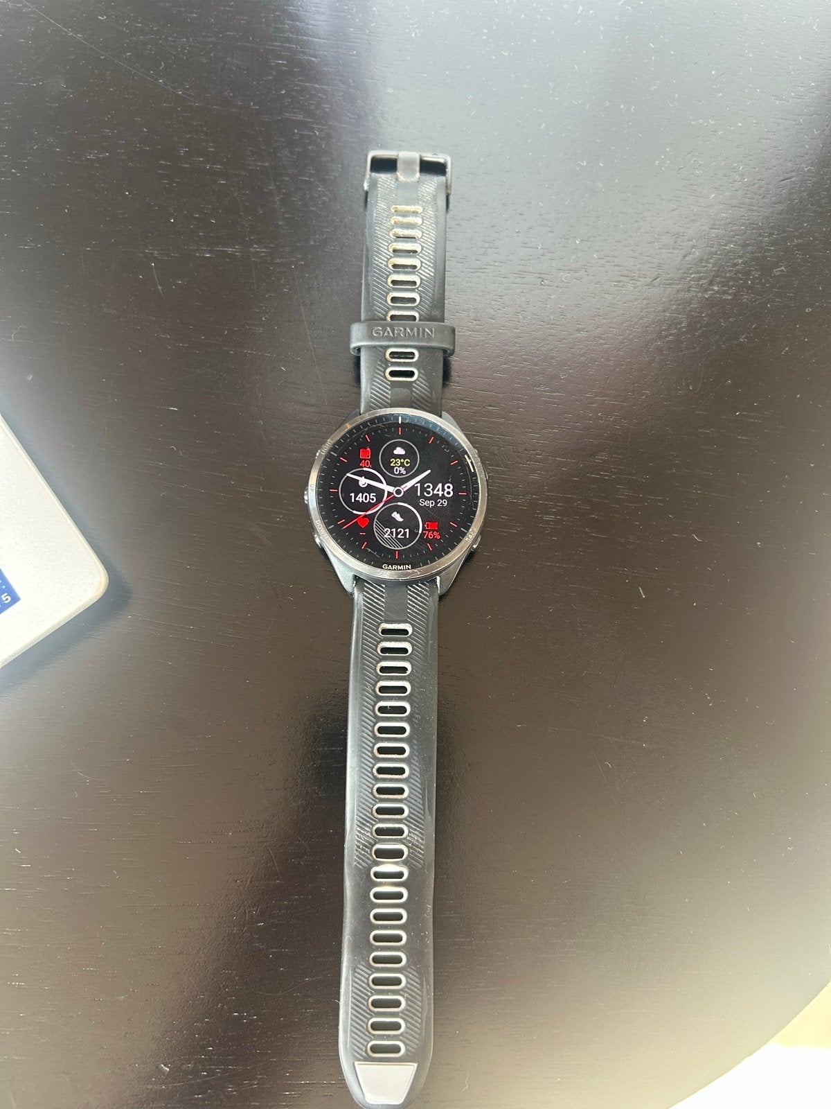 Garmin Forerunner 965 - Zo goed als nieuw, Ophalen of Verzenden, Waterdicht, Afstand, Zo goed als nieuw