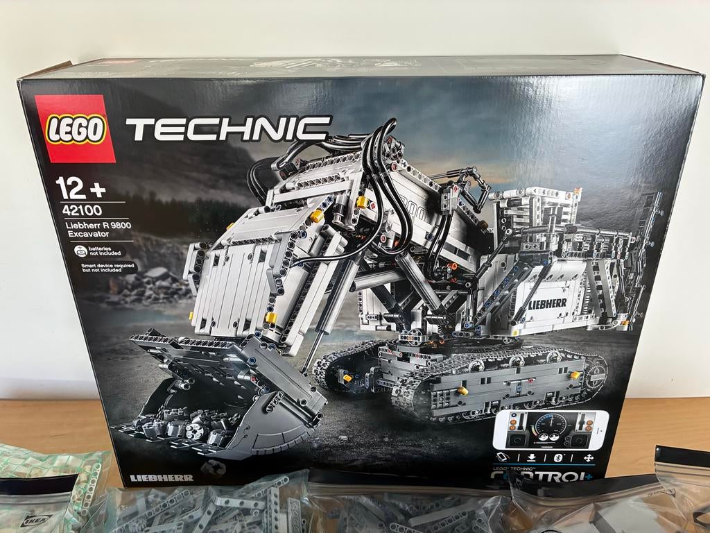 LEGO Technic 42100 Liebherr R 9800 Graafmachine, Gebruikt, Lego, Ophalen of Verzenden, Complete set