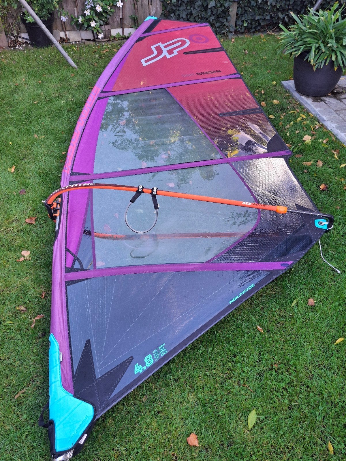 Neil Pryde Wizard Pro 4.8 - 2024, Watersport en Boten, Met draagtas, 3.5 tot 5 m², Ophalen of Verzenden, Zo goed als nieuw
