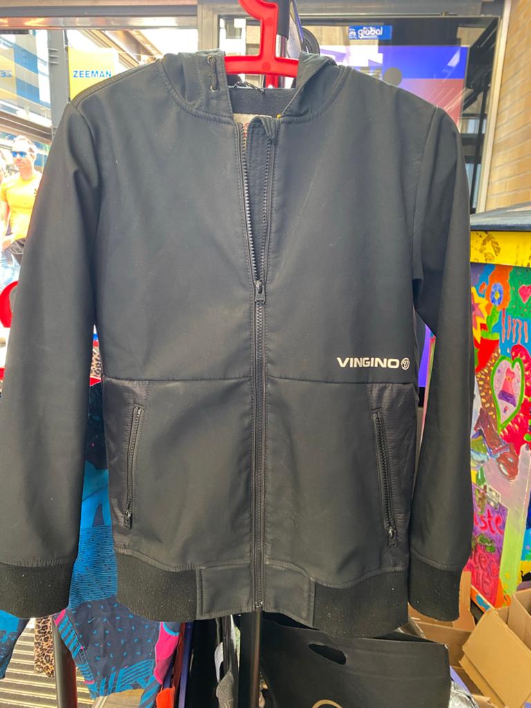 Vingino softshell jas zwart maat 164, Ophalen of Verzenden, Gebruikt, Jongen, Jas
