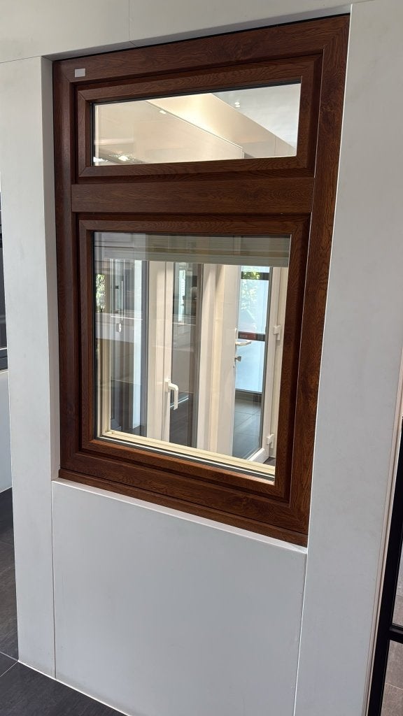 Kunststof kozijn type draai/kiep met bovenlicht, Doe-het-zelf en Verbouw, Kunststof, Raamkozijn, Zo goed als nieuw, Inclusief glas
