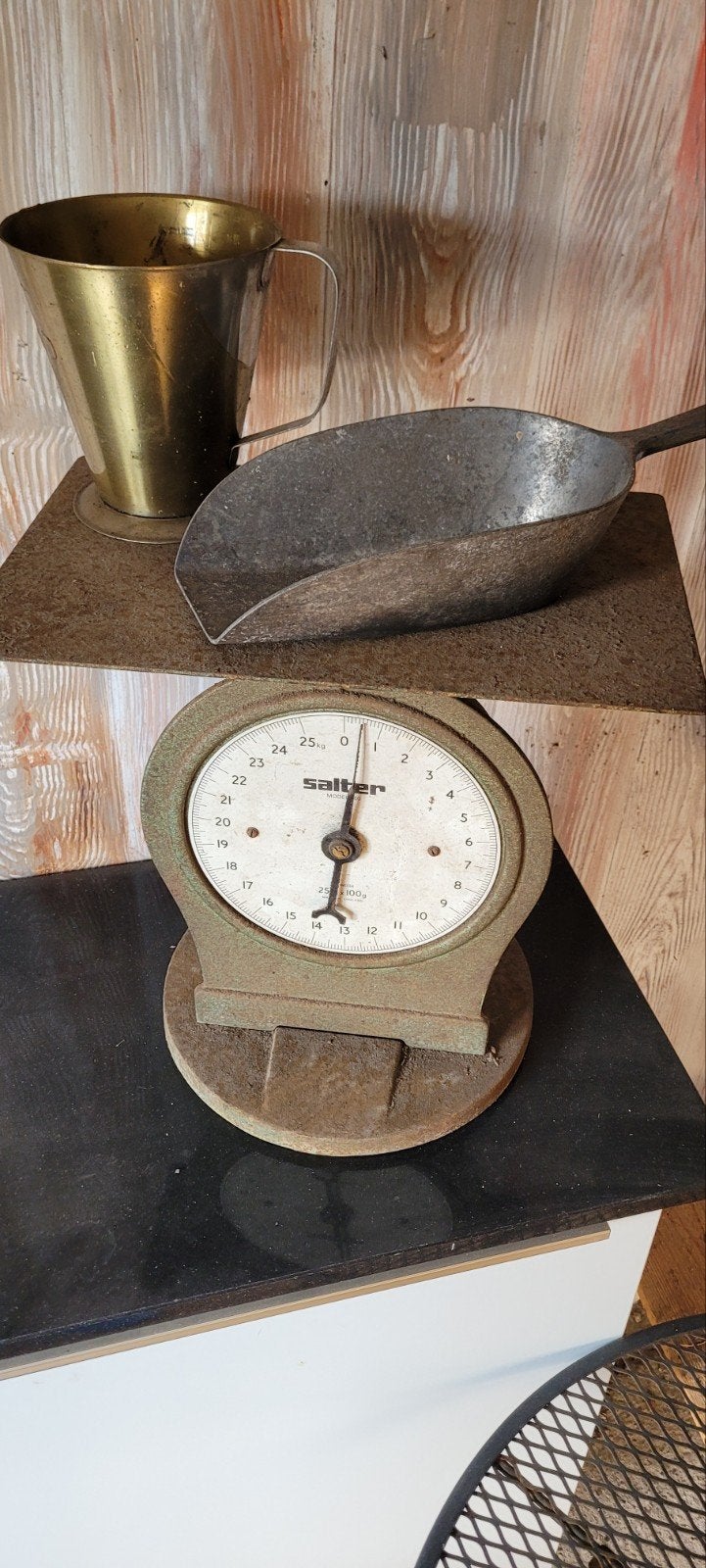 Oude weegschaal Salter., Antiek en Kunst, Ophalen of Verzenden
