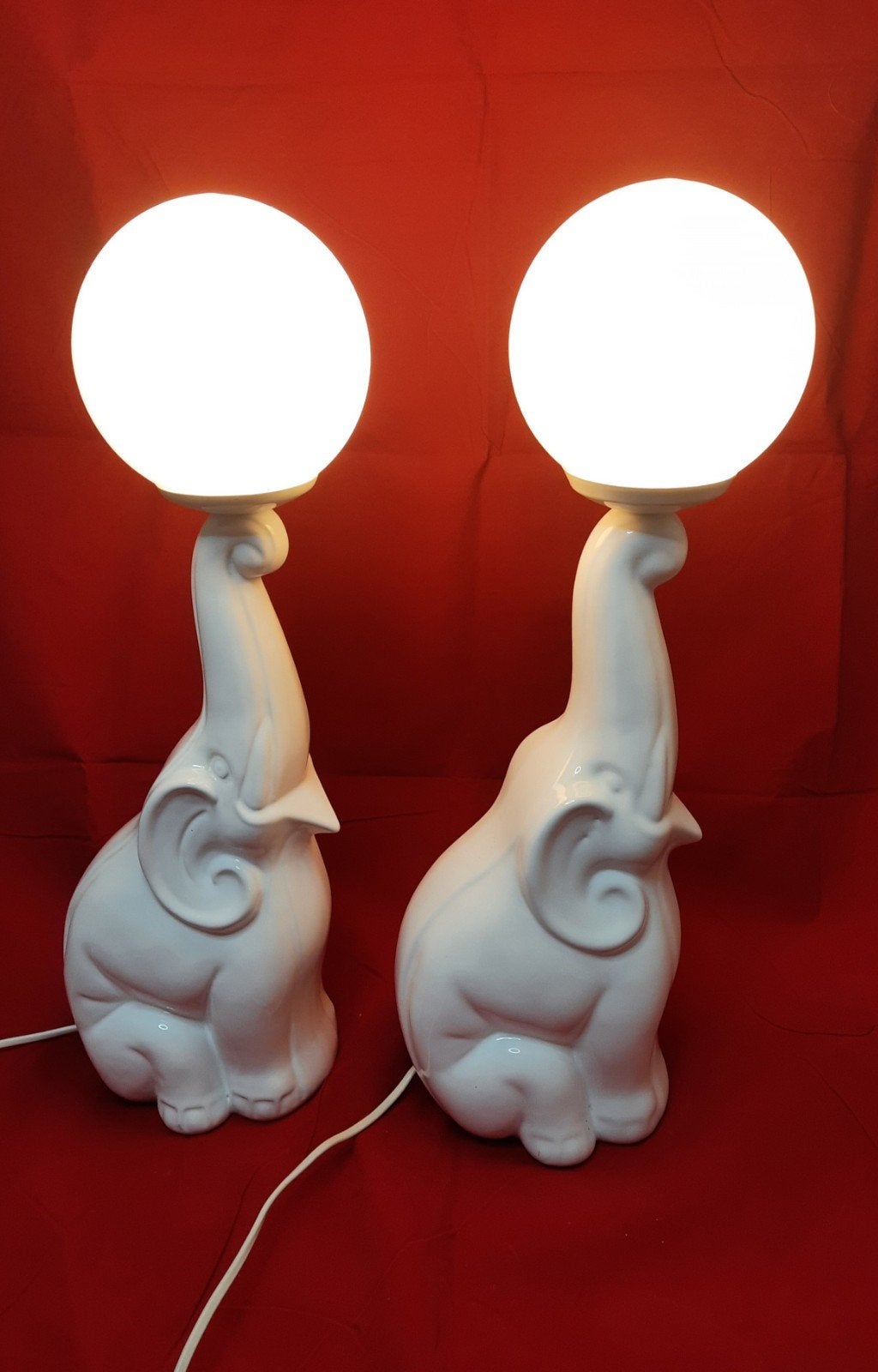 Postmoderne keramiek lampen olifant, lees de beschrijving, Huis en Inrichting, Ophalen of Verzenden
