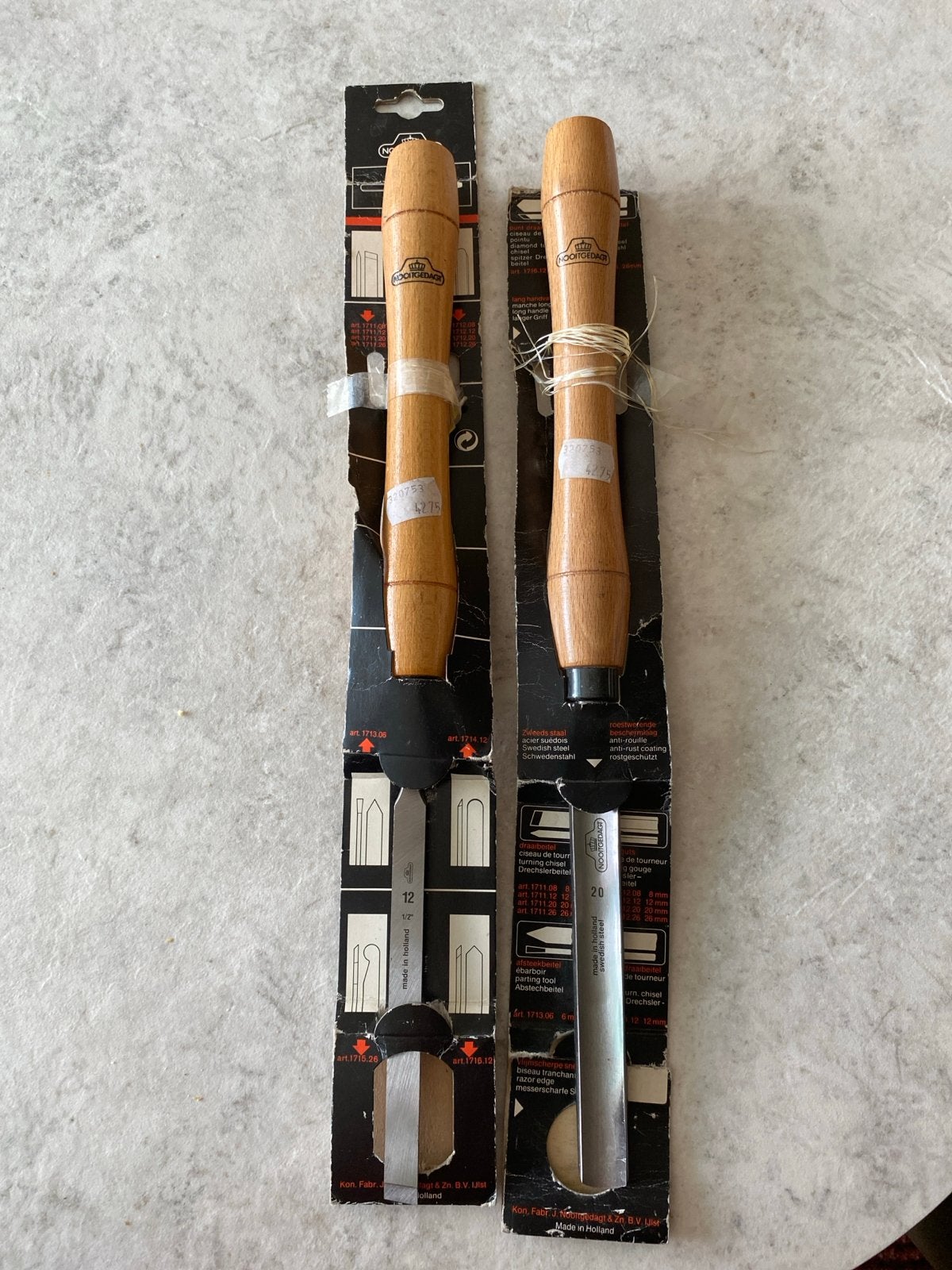 Nieuwe Nooitgedagt draaibeitels - 12mm & 20mm, Doe-het-zelf en Verbouw, Ophalen of Verzenden, Nieuw