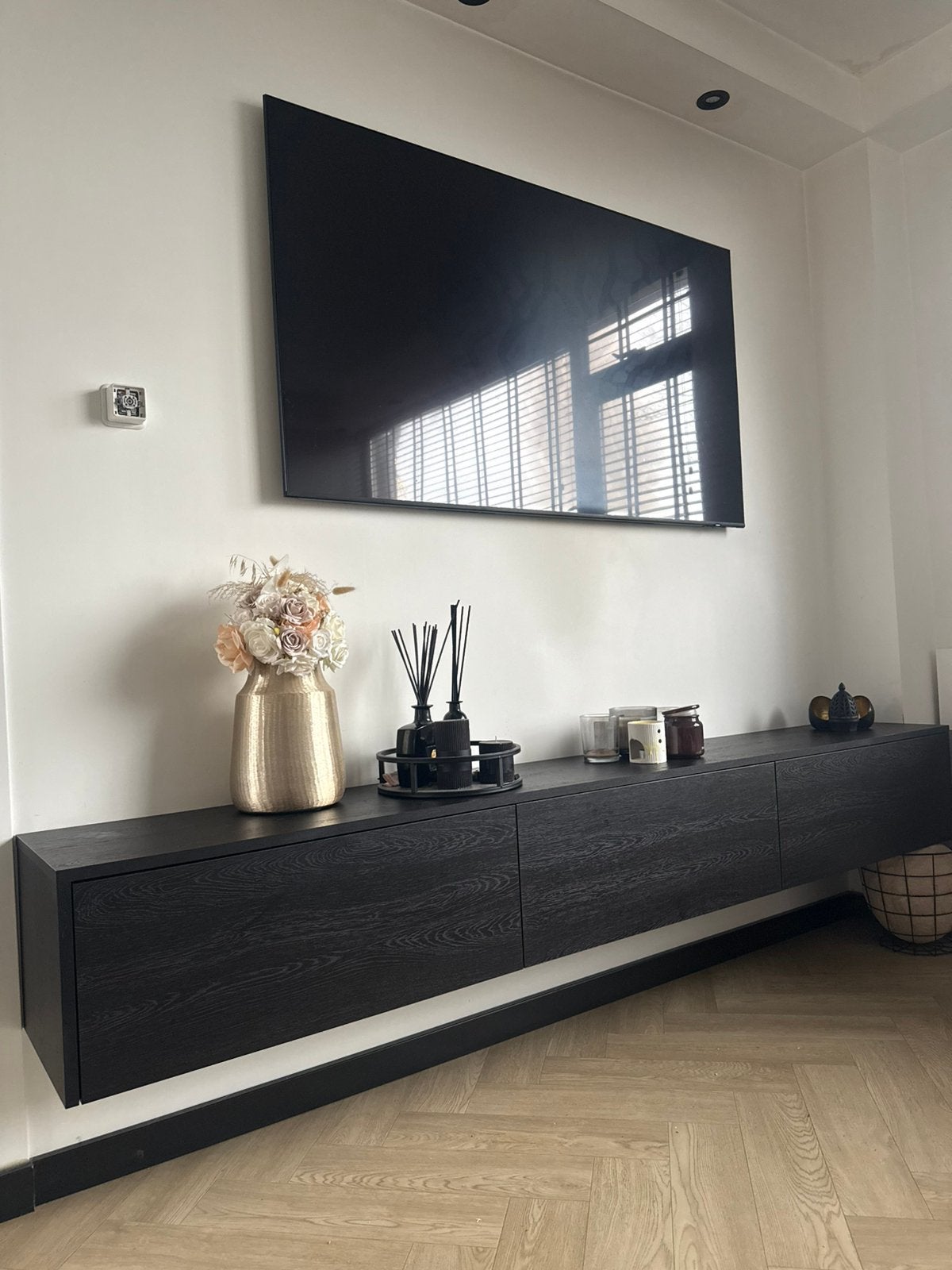 Zwevend tv meubel ZGAN, Ophalen, Zo goed als nieuw, 25 tot 50 cm, Minder dan 100 cm