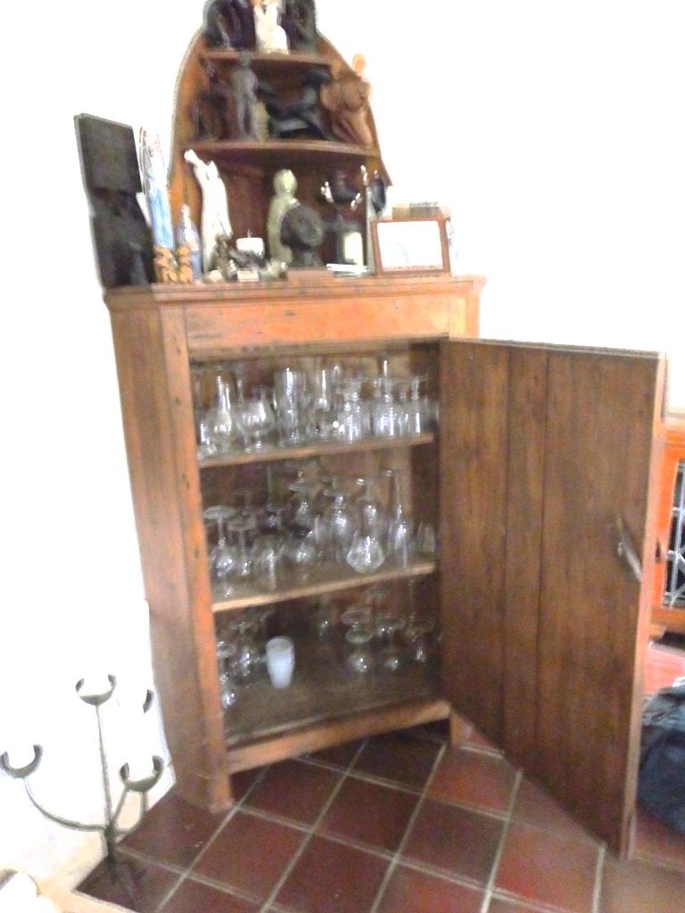 antieken hoekkast, Ophalen