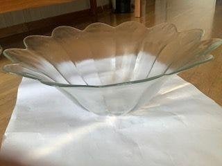 glazen XL Schaal ‘Tulp’ Ø 40 cm, Ophalen, Schaal, Overige vormen, Glas